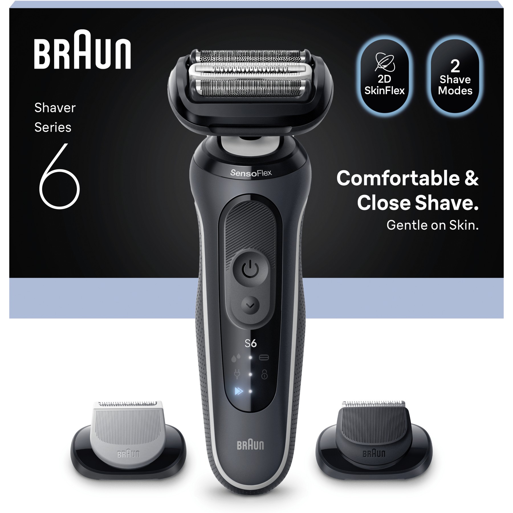 Rasoir électrique BRAUN Series 6 62-G1650s