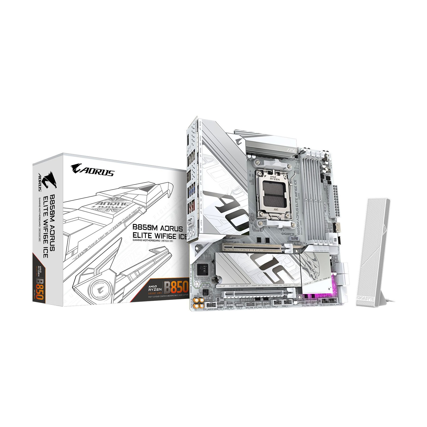 Carte mère GIGABYTE Gigabyte B850M AORUS ELITE WIFI6E ICE