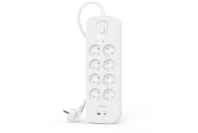 Parafoudre BELKIN 8 prises + USB-C et USB-A