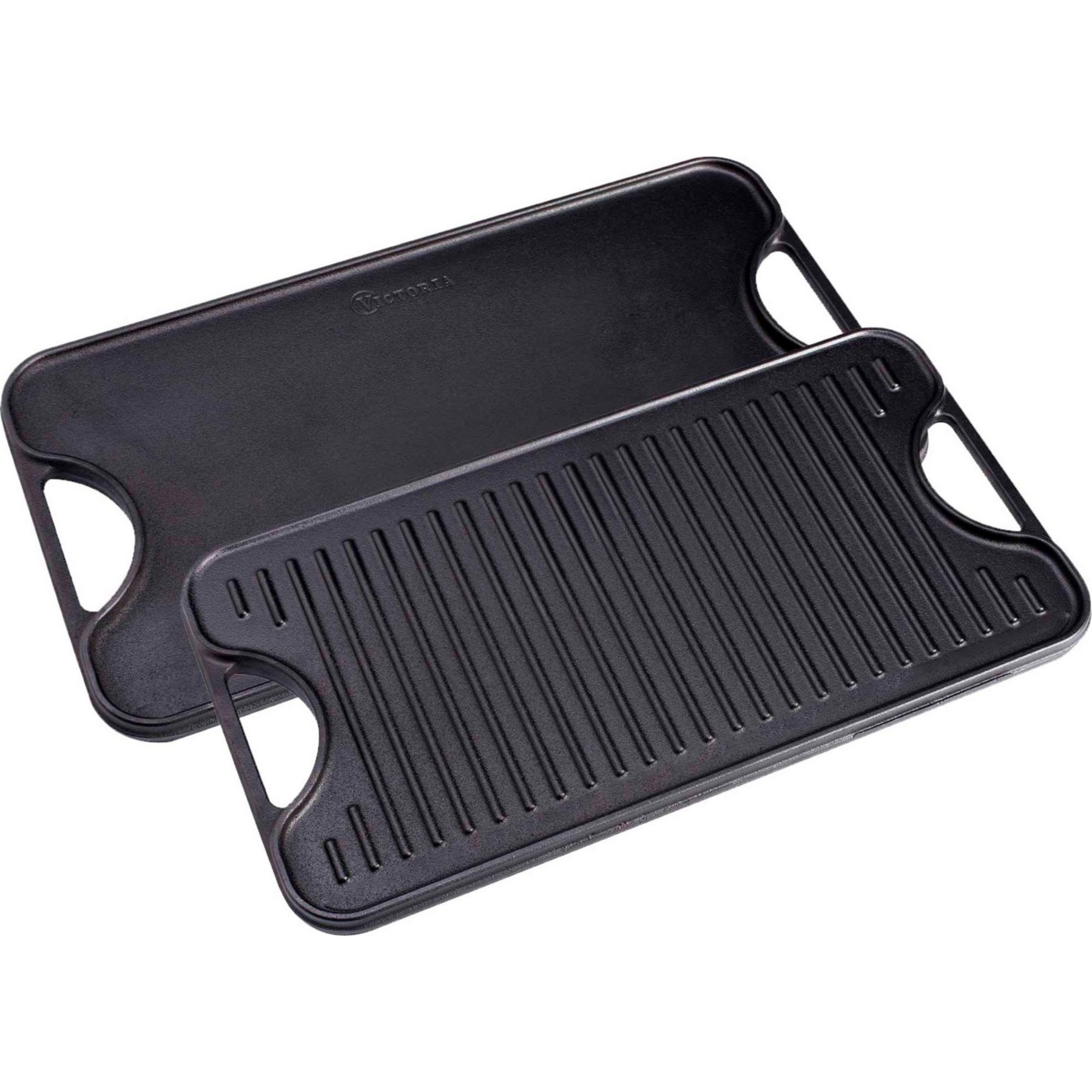 Plancha VICTORIA COOKWARE à Griller Réversible 47x25cm, pour Feu