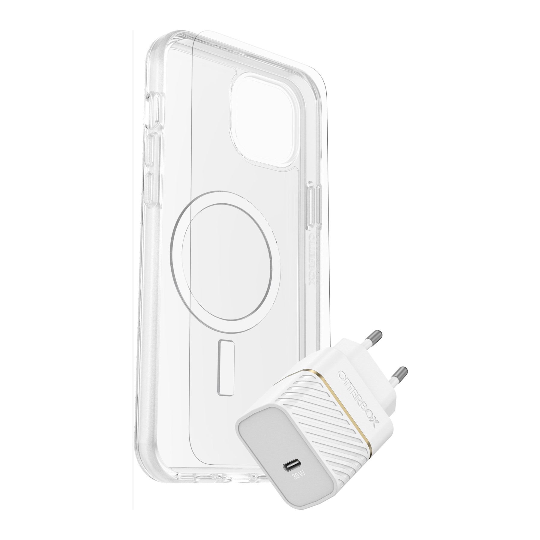 Coque OTTERBOX iPhone 15 Plus verre + chargeur + coque