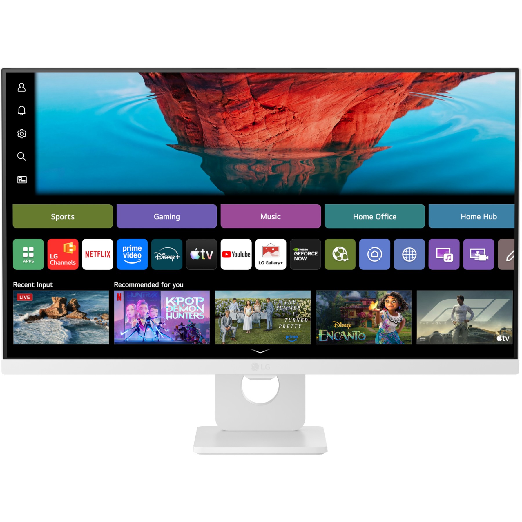 Ecran PC 4K LG Smart Monitor 27U731SB-W.AEU 27" IPS 4K HDR10 USB-C 65W Bluetooth Wifi Airplay