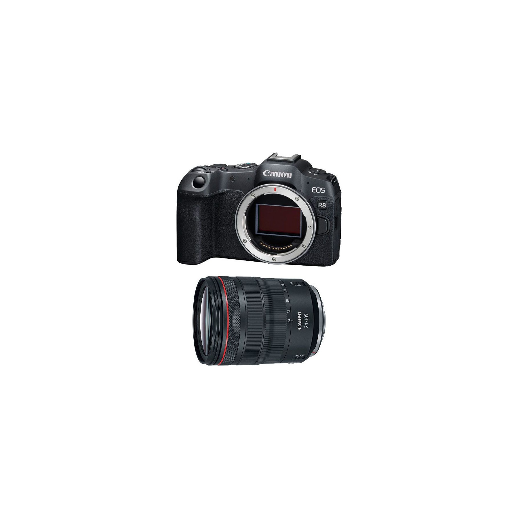Appareil photo Hybride CANON EOS R8 + RF 24-105mm f/4L IS USM