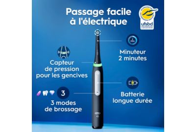 Brosse à dents électrique ORAL-B iO 3 Duo Noire et Rose