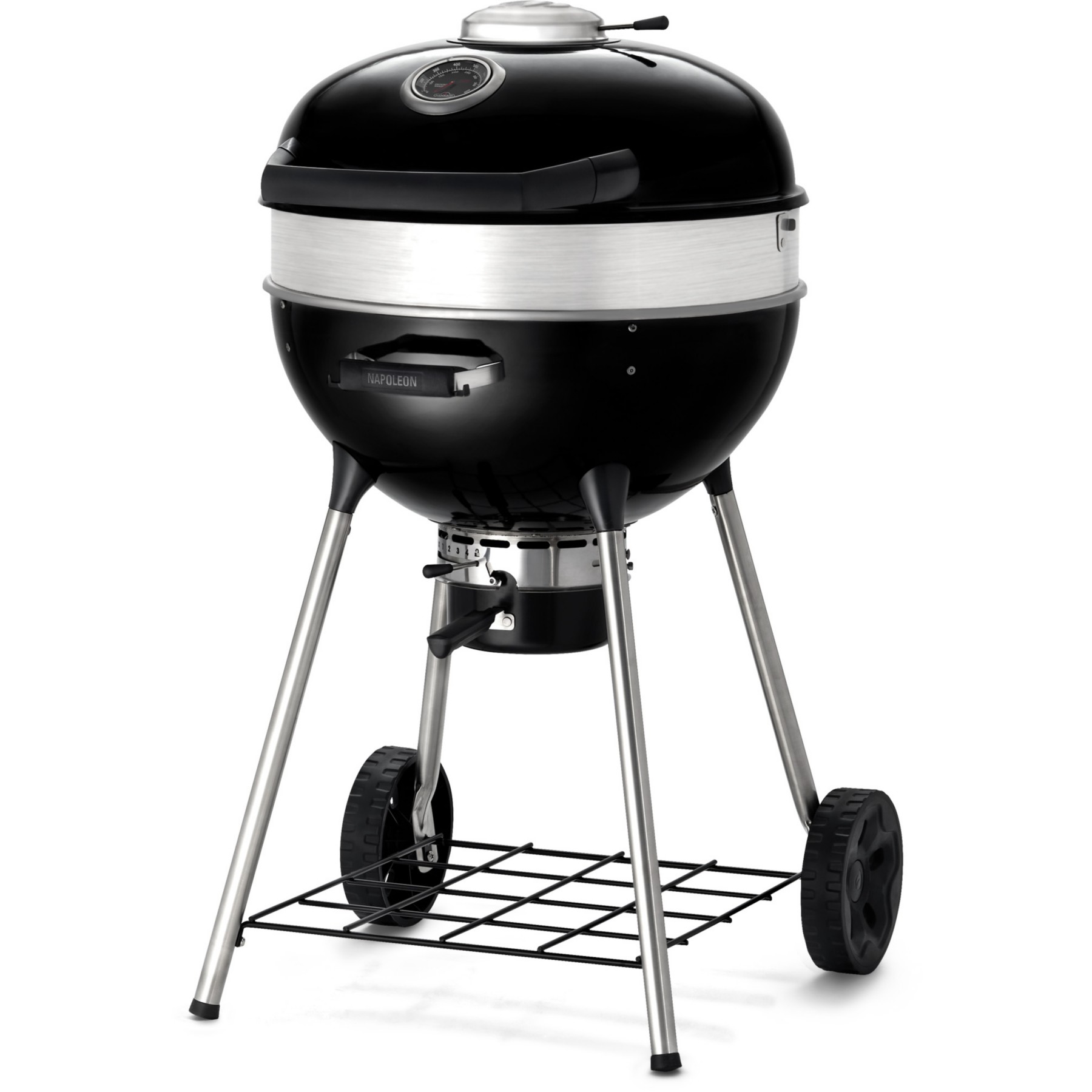 Barbecue charbon NAPOLEON Kettle PRO noir sur pieds 57cm