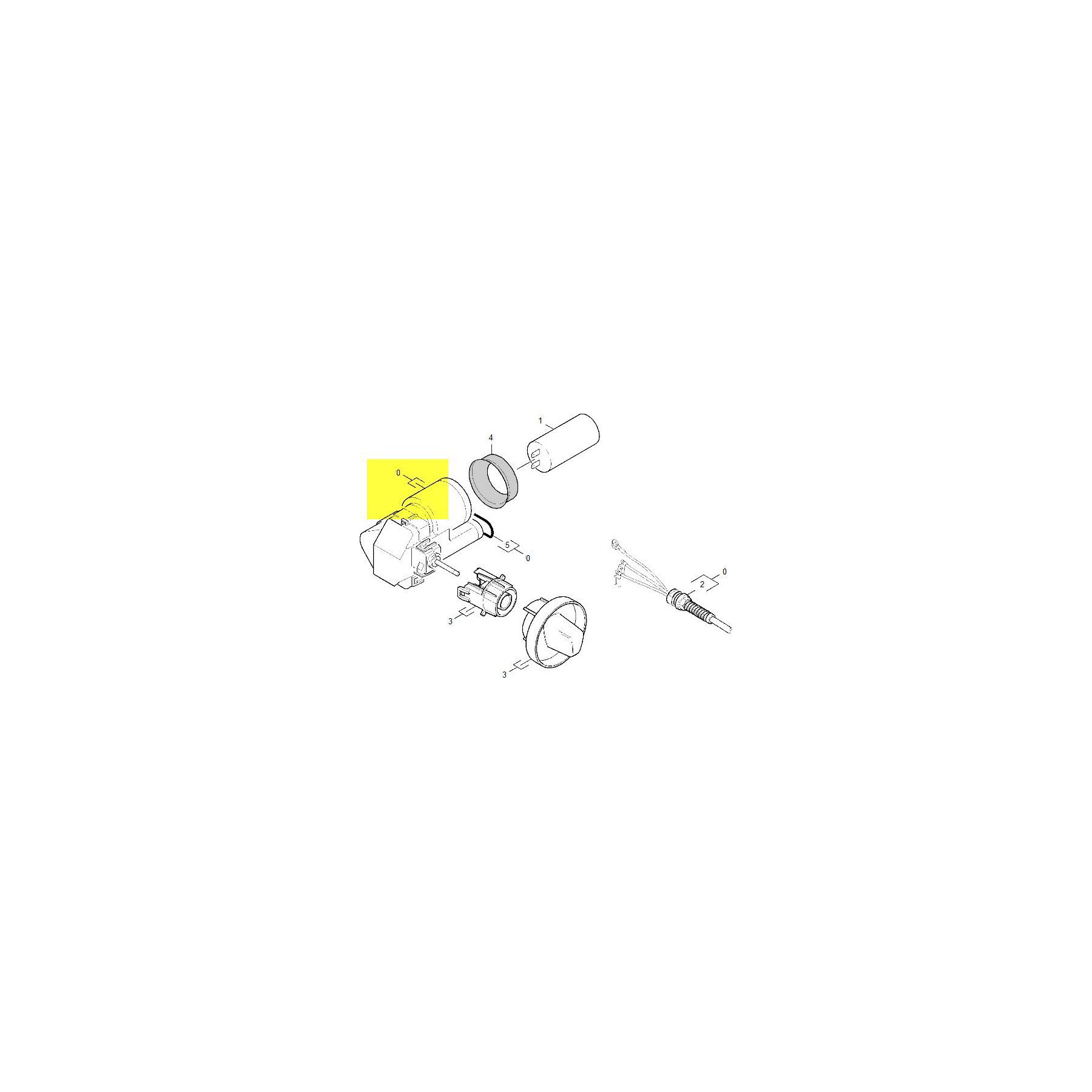 Pièce détachée KARCHER INTERRUPTEUR COMPLET POUR NETTOYEUR HAUT