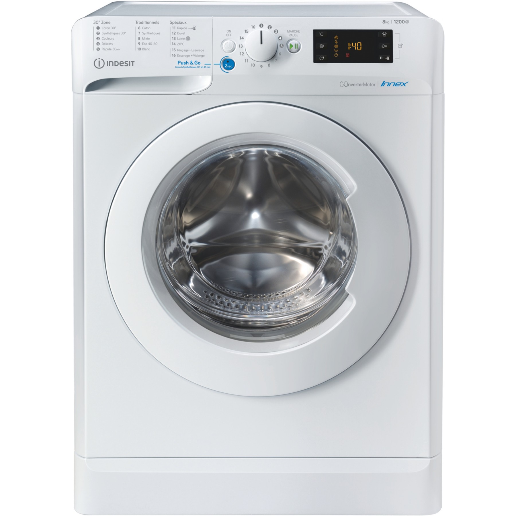 Lave linge hublot INDESIT BWEW81284XWFRN Reconditionné
