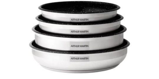 Batterie de cuisine ARTHUR MARTIN 15 pièces AM1526CR