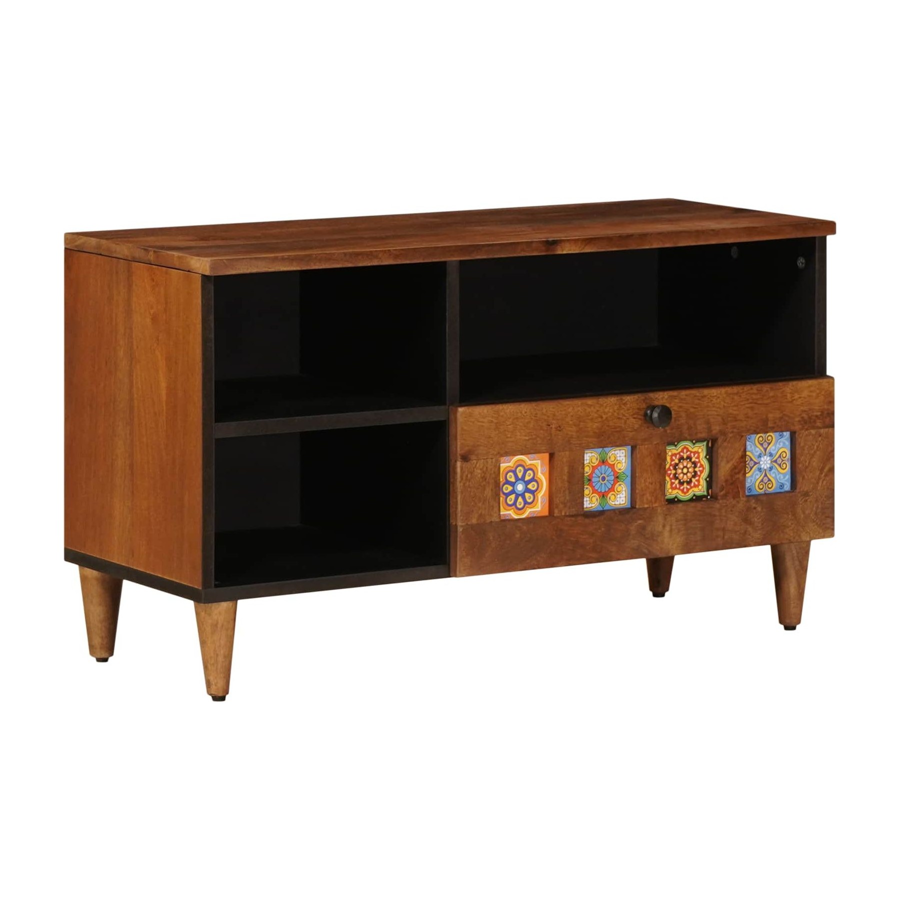 Meuble TV HELLOSHOP26 Meuble TV rectangulaire moderne 80 x 33