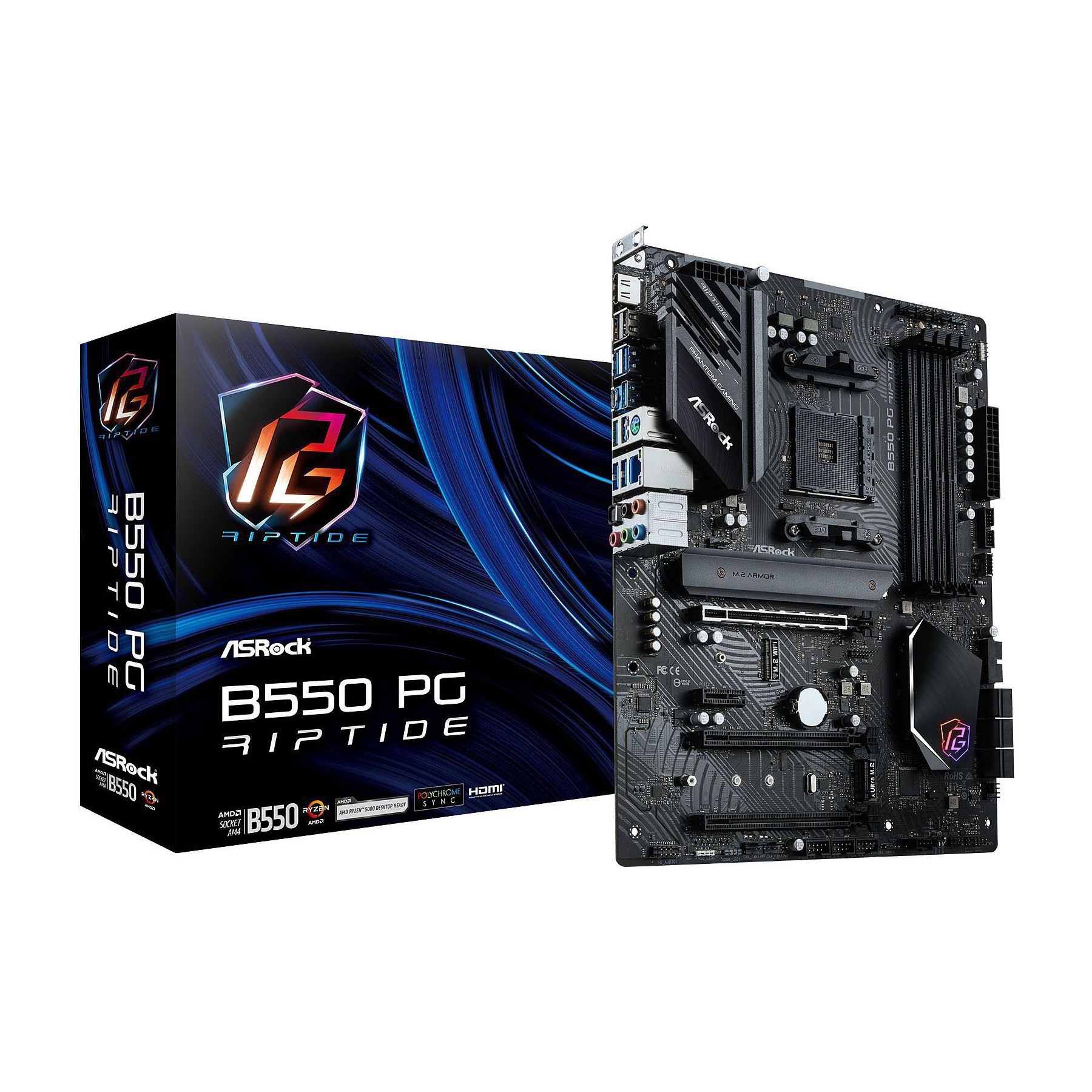 Carte mère ASROCK B550 Phantom Gaming Riptide