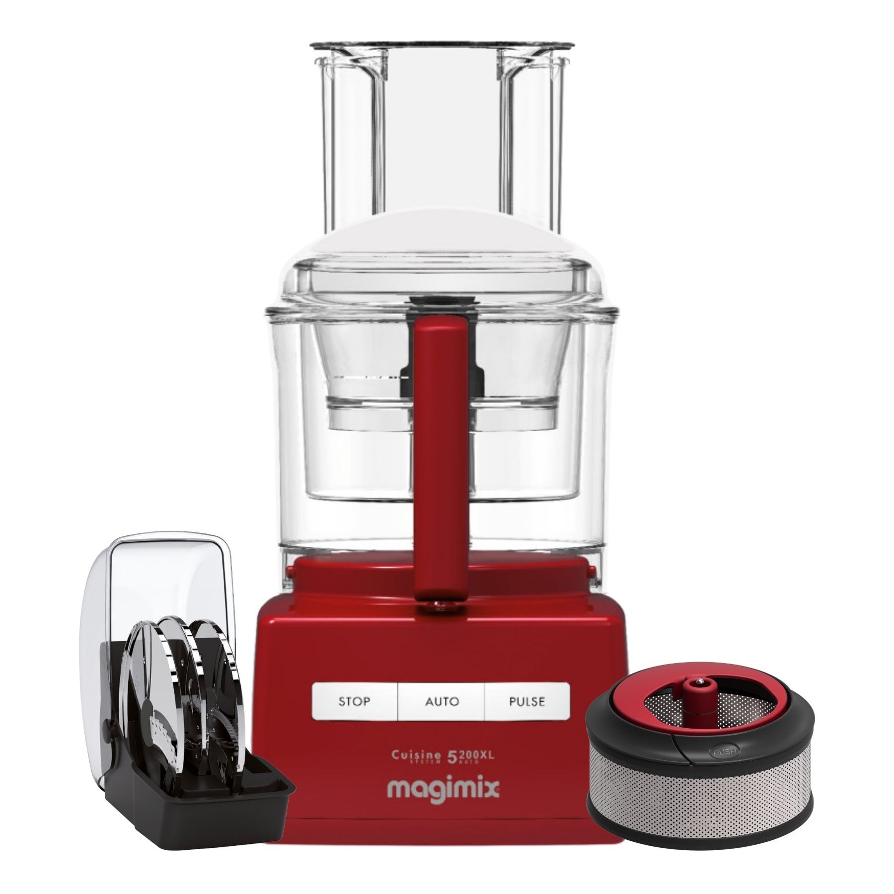 Robot multifonction MAGIMIX CS 5200 XL Premium Rouge