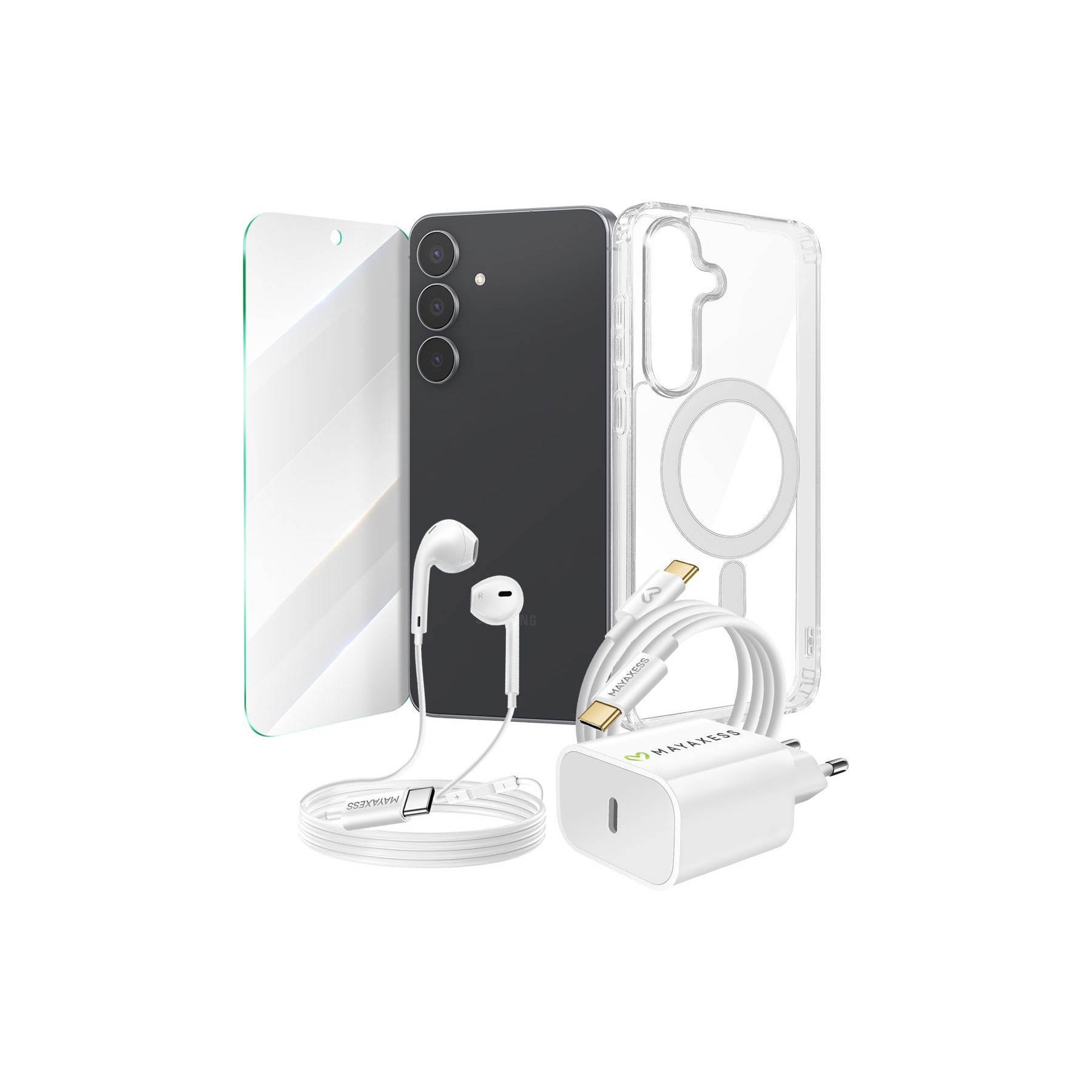 Coque MAYAXESS Galaxy S25 FE Protection Charge Audio