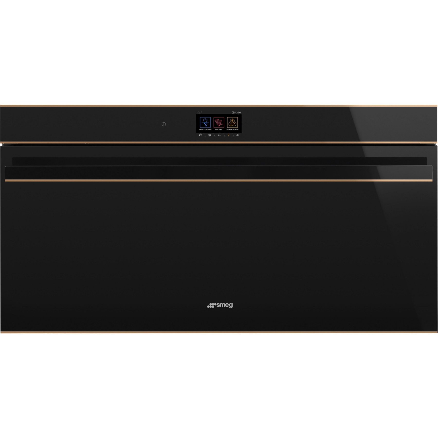 Four encastrable SMEG SFPR9604TNR - Pyrolyse - Chaleur pulsée - Porte froide - Rails télescopiques - Écran tactile