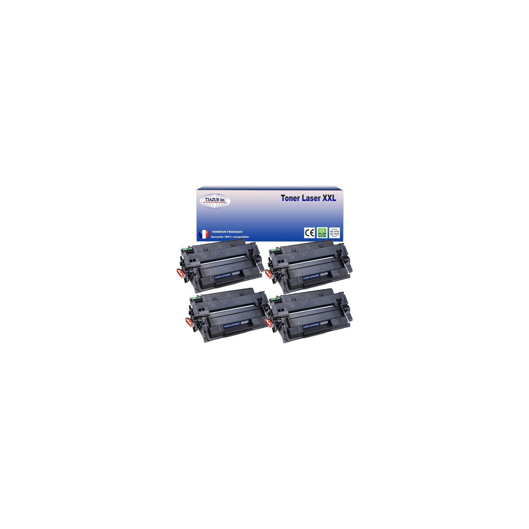 Toner T3AZUR remplace HP Q7551A (51A) Noir - 6 500p