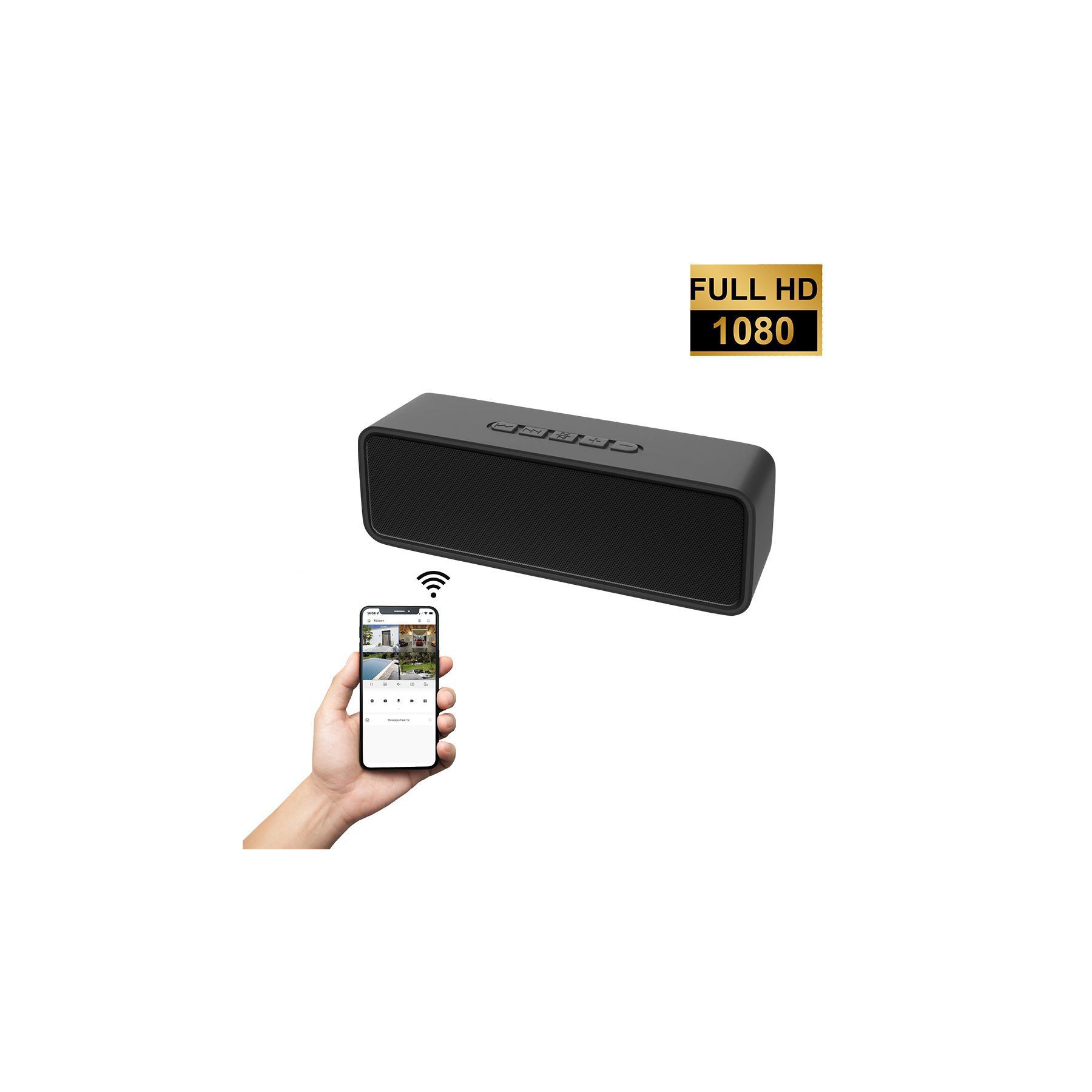 Caméra espion KOMELEC Enceinte portable espion WiFi 32Go