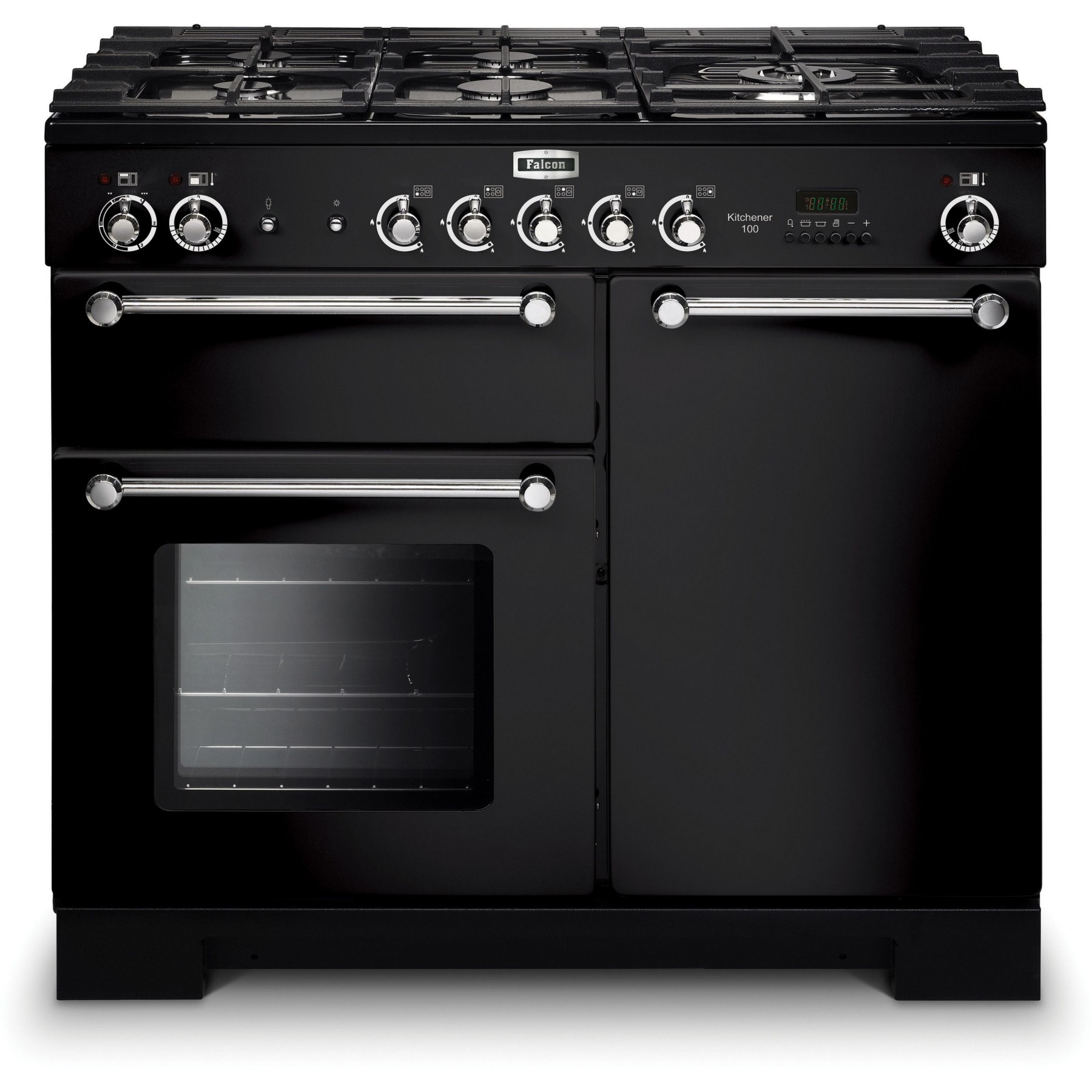 Piano de cuisson gaz FALCON KITCHENER 100 Mixte NOIR CHROME