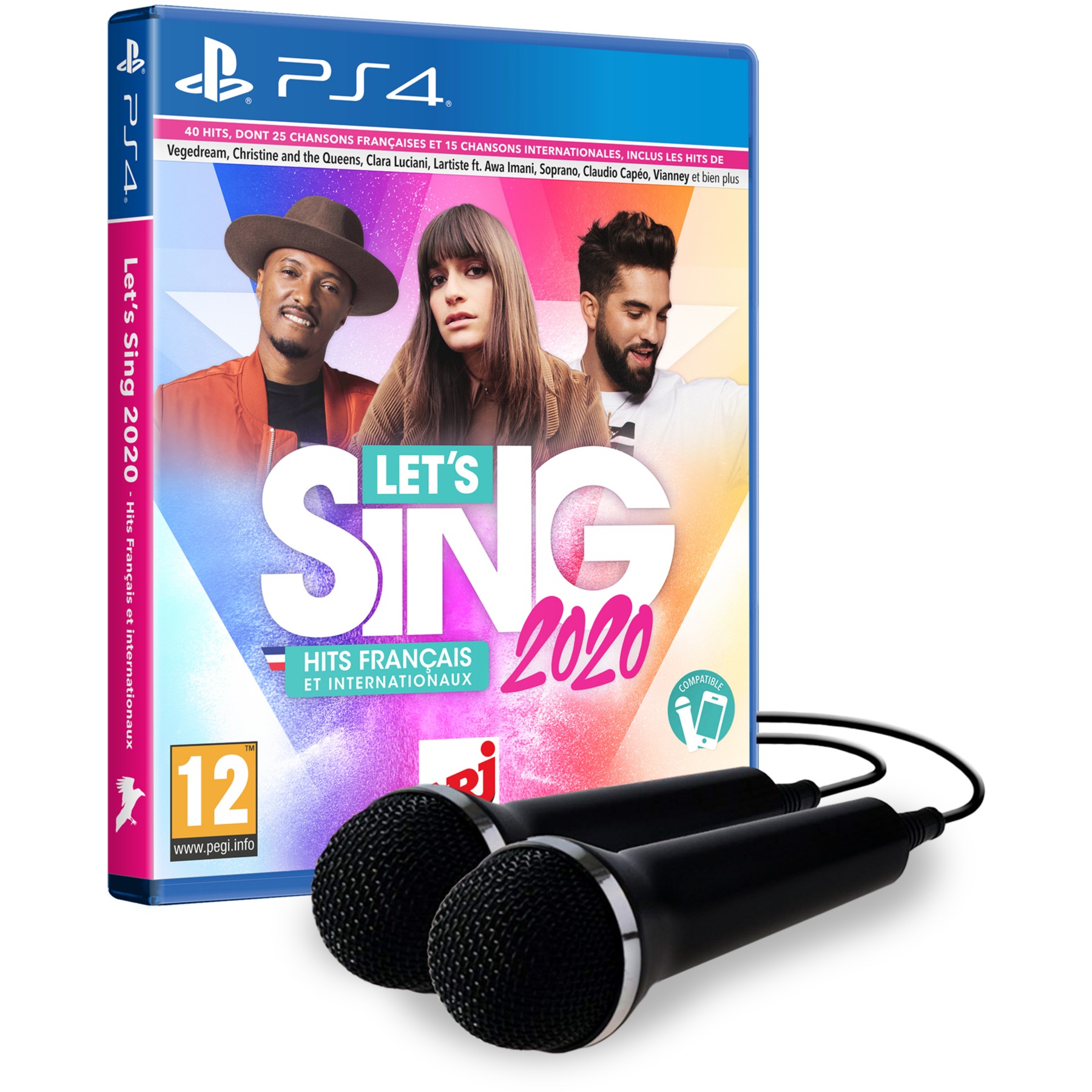 Jeu PS4 KOCH MEDIA Let's Sing 2020 + 2 micros