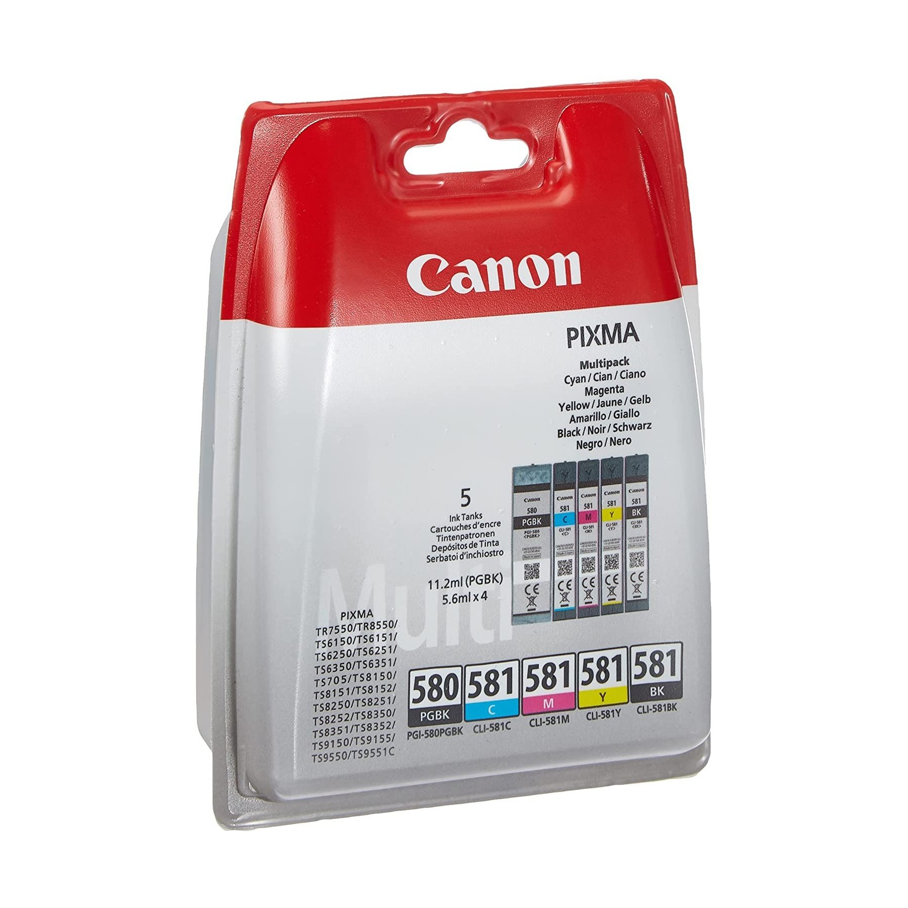 Cartouche d'encre CANON PGI580/CLI581 B/C/M/Y