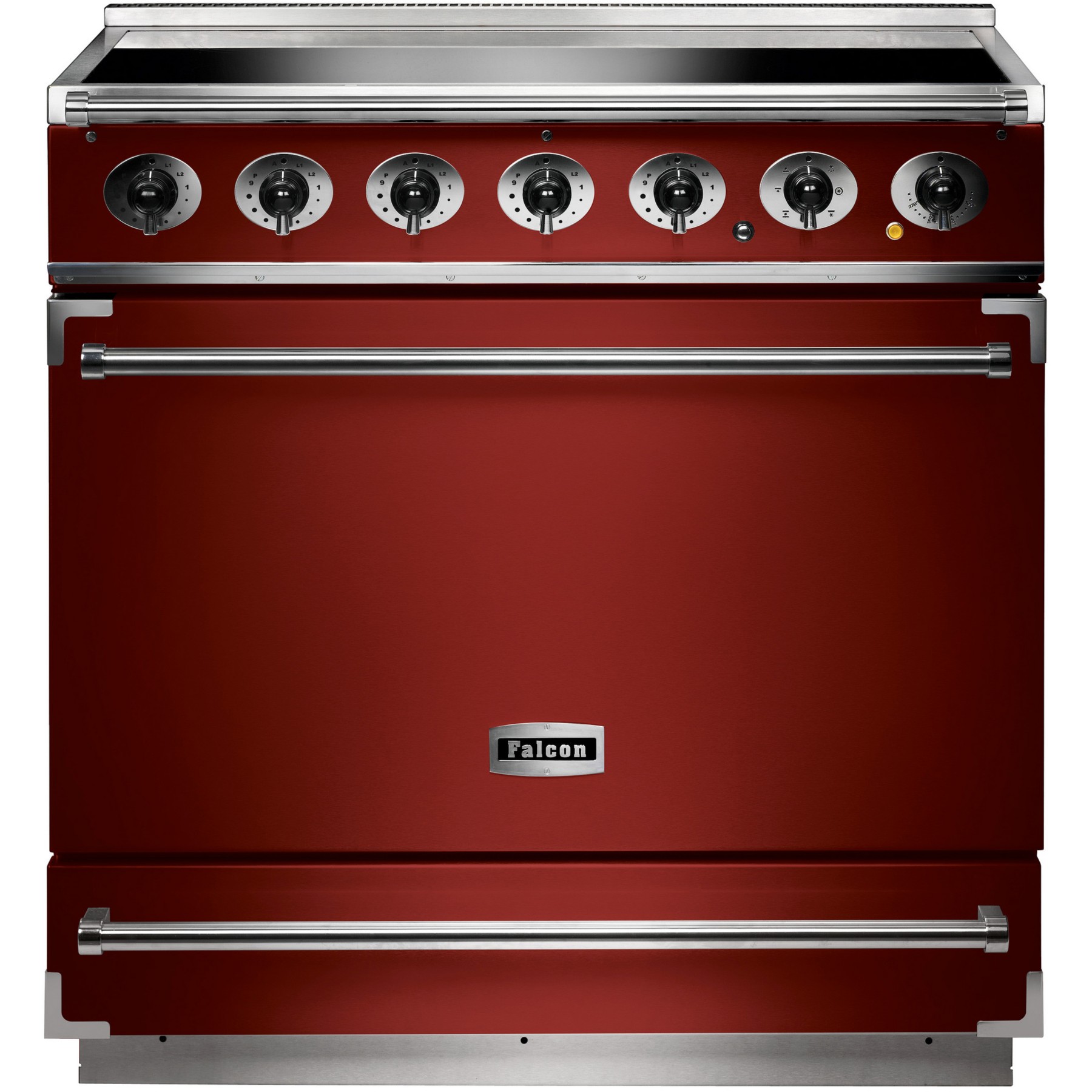 Piano de cuisson induction FALCON Semi Pro 900S 90 ROUGE CERISE NICKEL