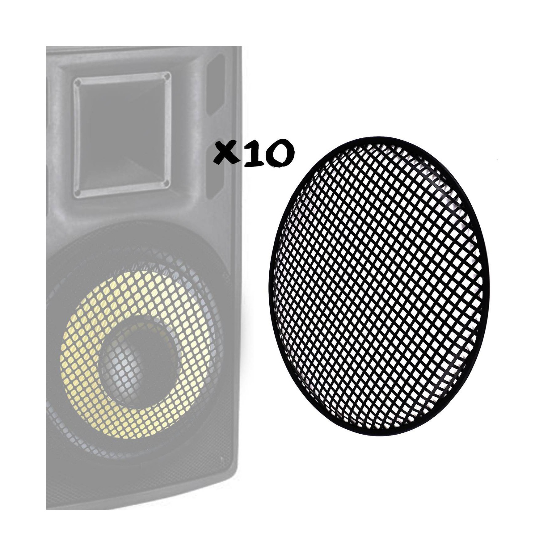 Pied enceinte ITC Pack de 10 grilles pour HP 15"/38cm