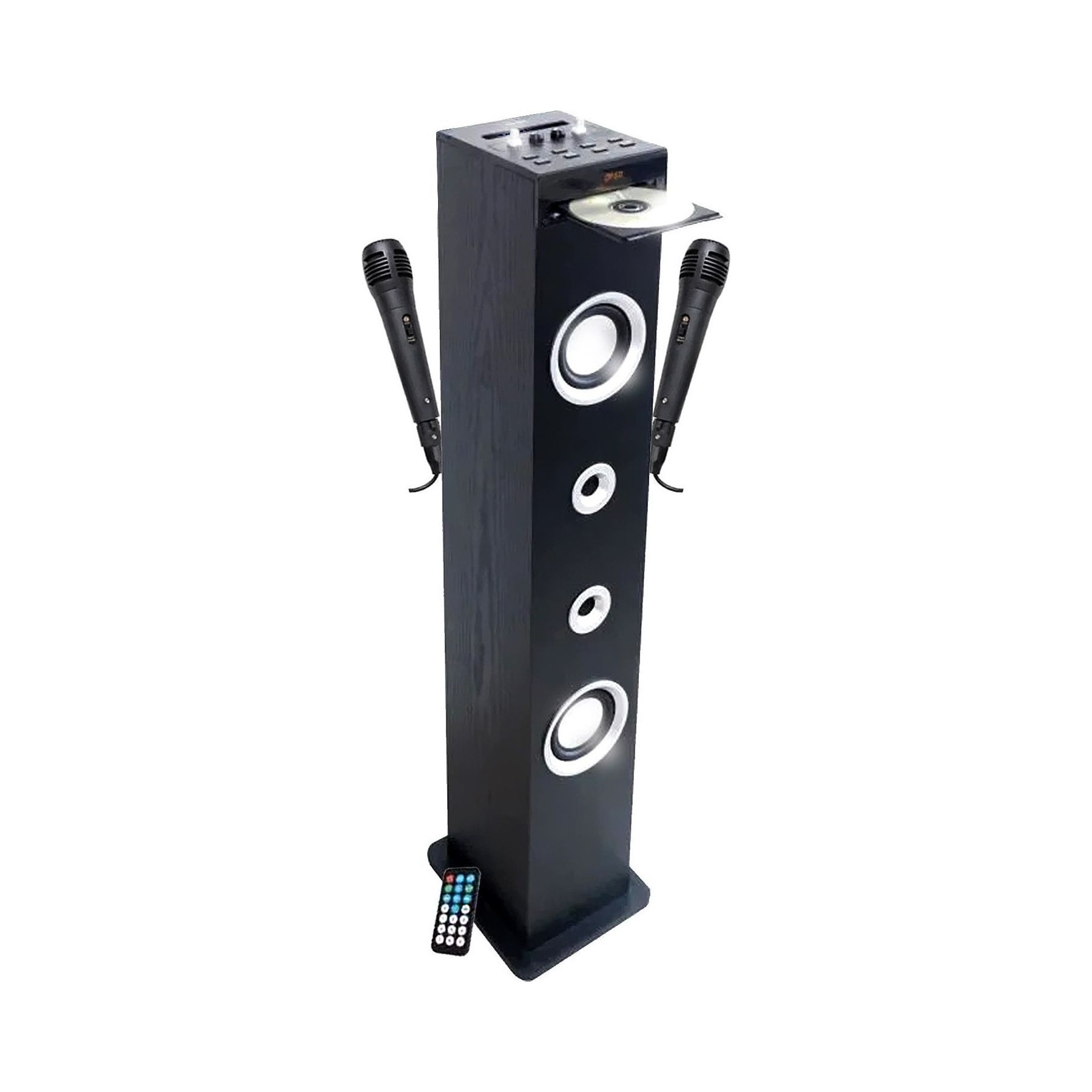 Enceinte Bluetooth INOVALLEY HP49CD-N - 100W - USB BT FM, 2 Micros