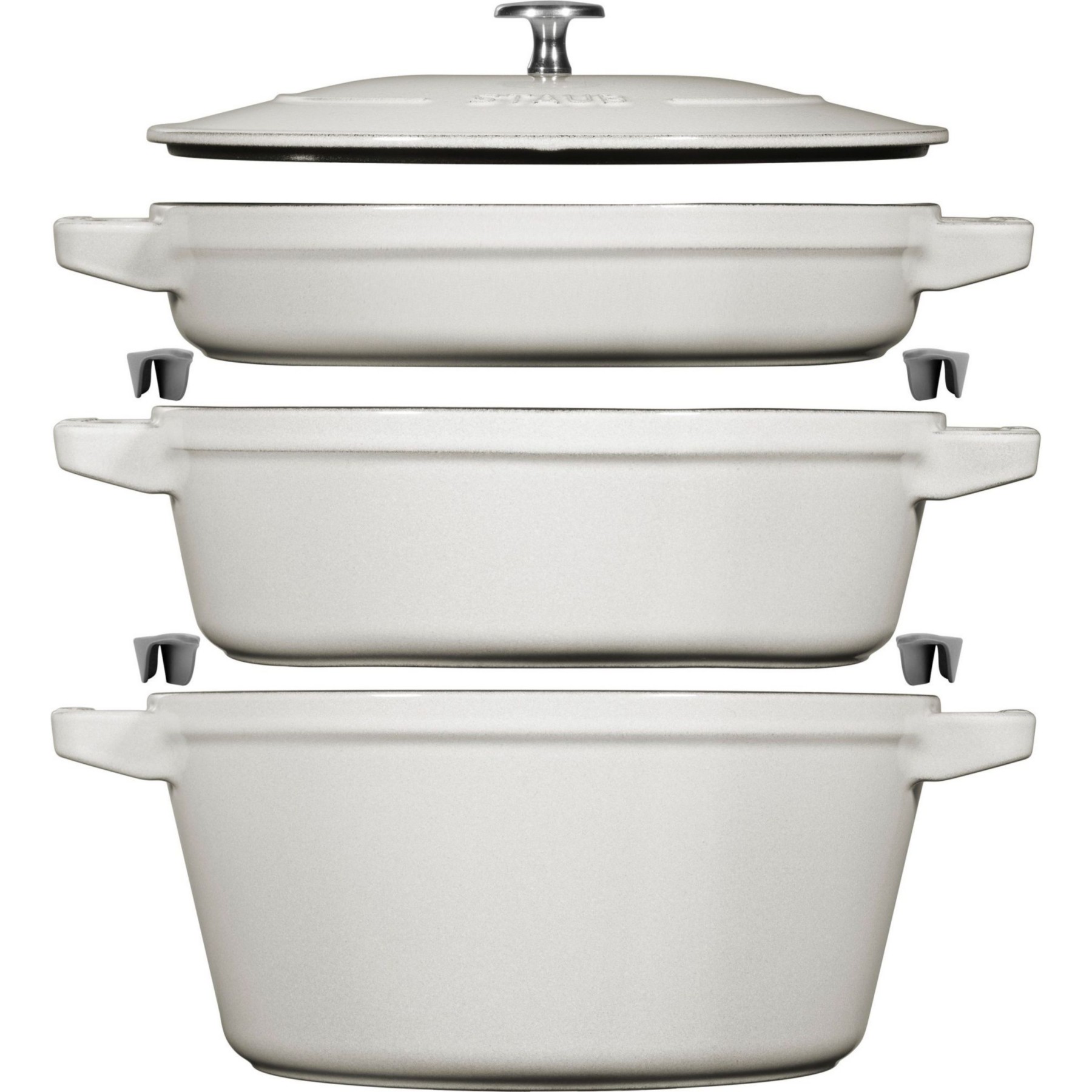 Cocotte ZWILLING Set 3-pcs empilable, Truffe blanche