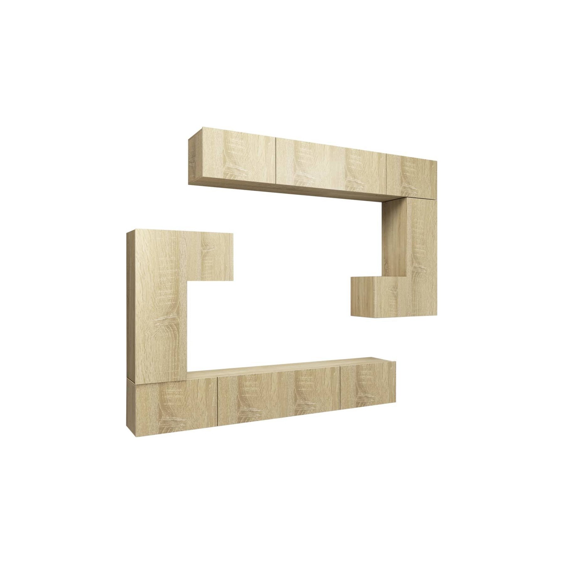 Meuble TV HELLOSHOP26 Ensemble de meubles armoire buffet TV té