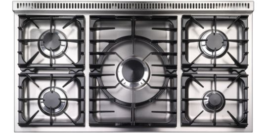 Piano de cuisson gaz FALCON Semi Pro DELUXE 90 NOIR CHROME