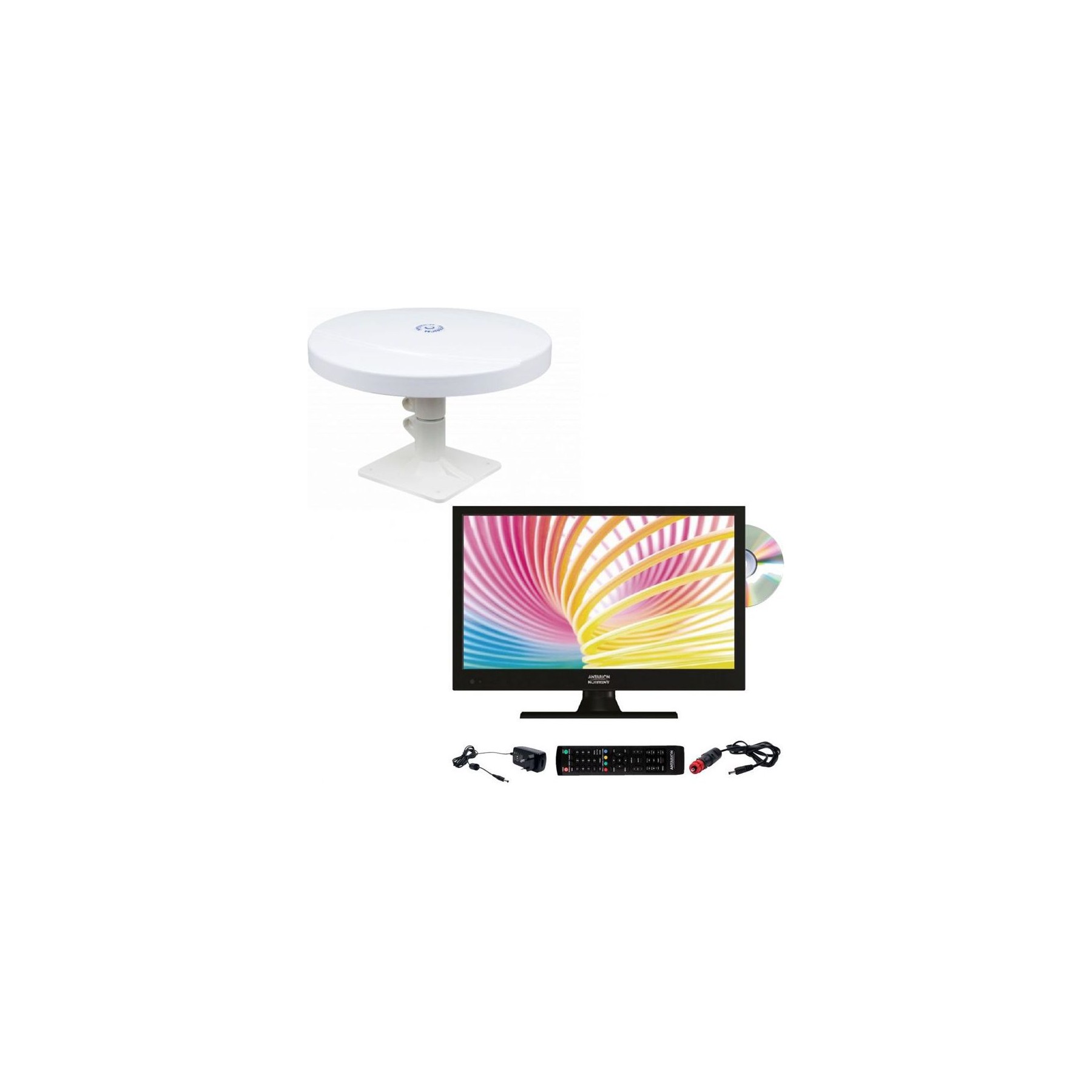 TV LED ANTARION Pack  Tv Led 16" 40cm Télévision Hd Dvd