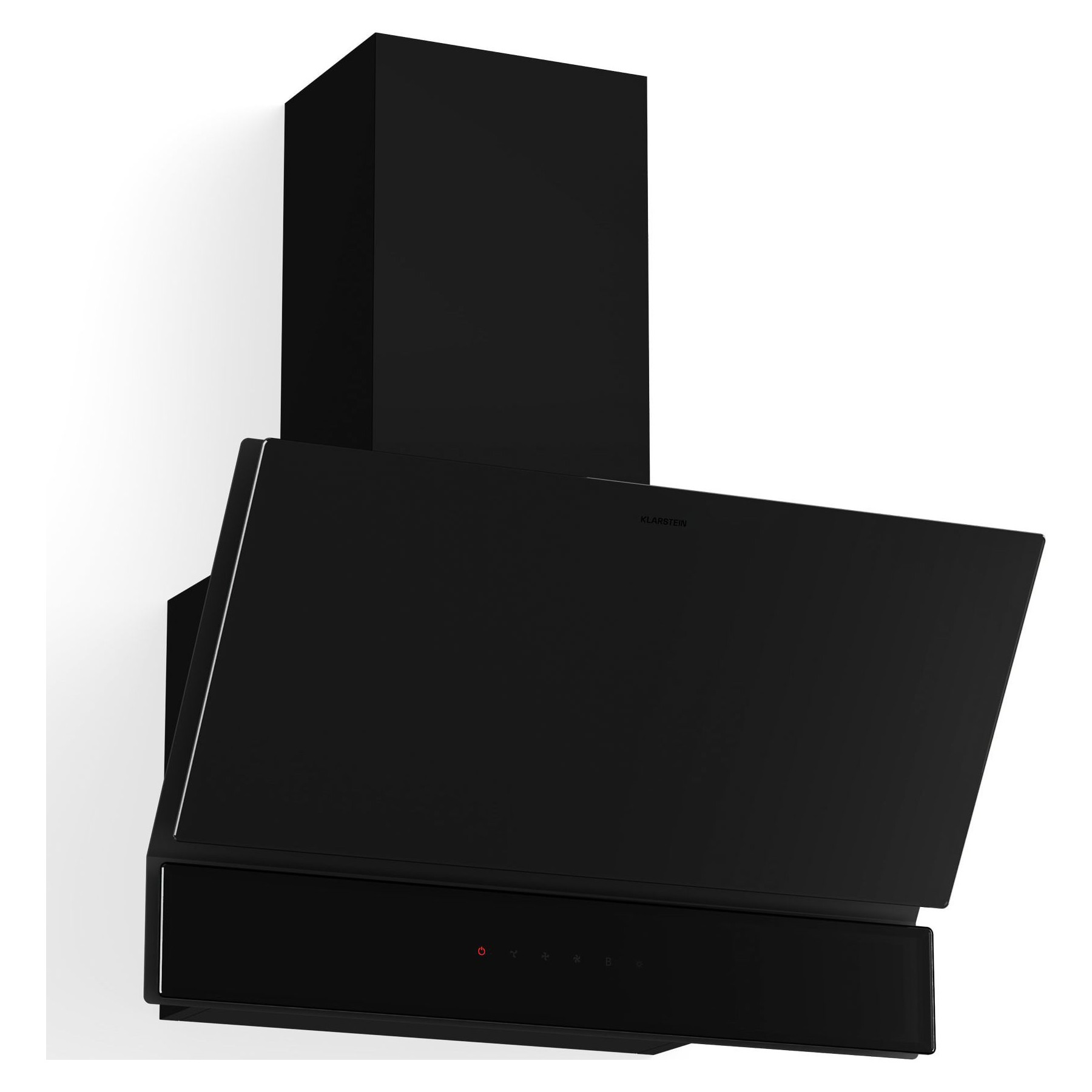 Hotte décorative murale inclinée KLARSTEIN Velaire 60cm CEE A++ 820 m³/h 60 dB Noir