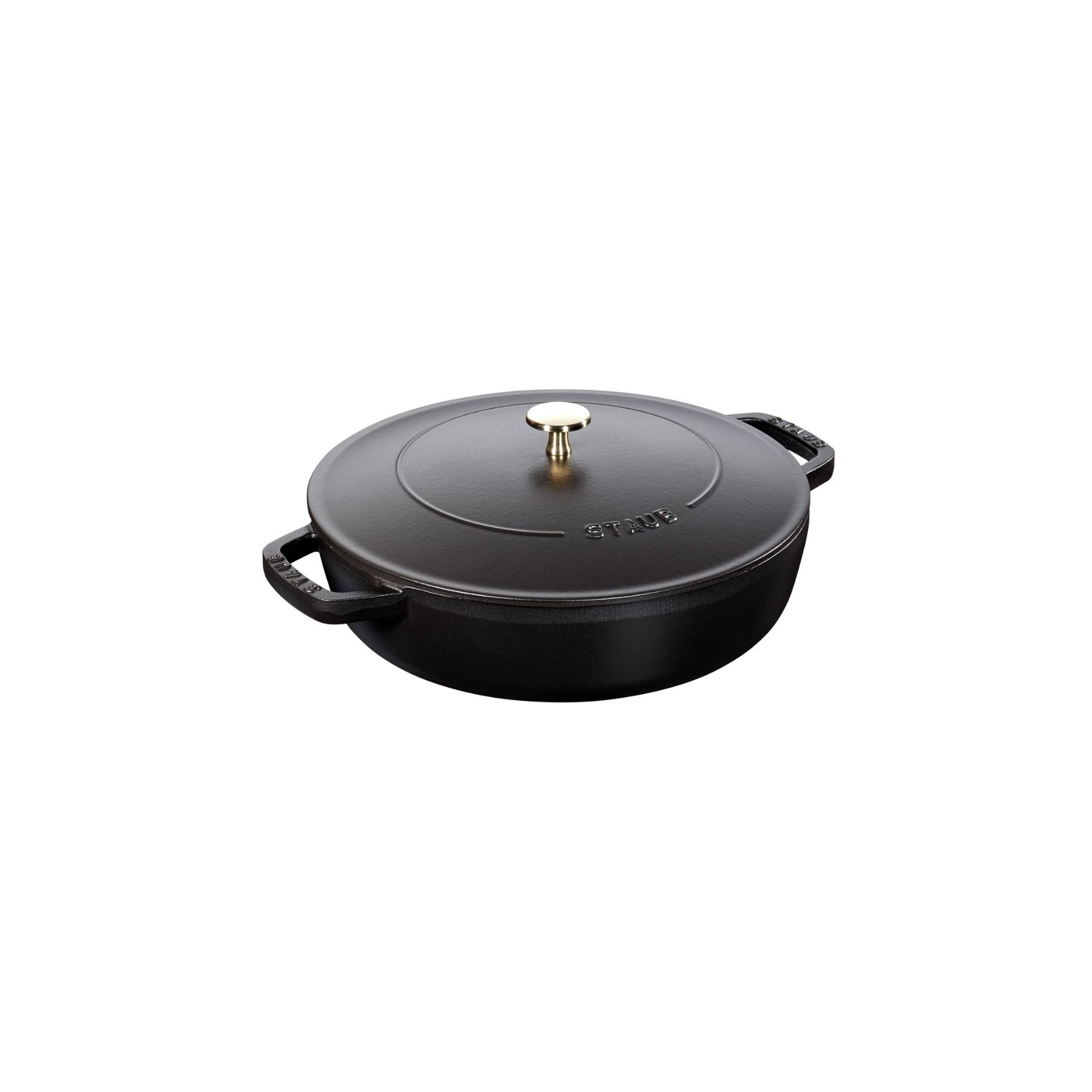 Sauteuse STAUB Chistera 24cm noir mat
