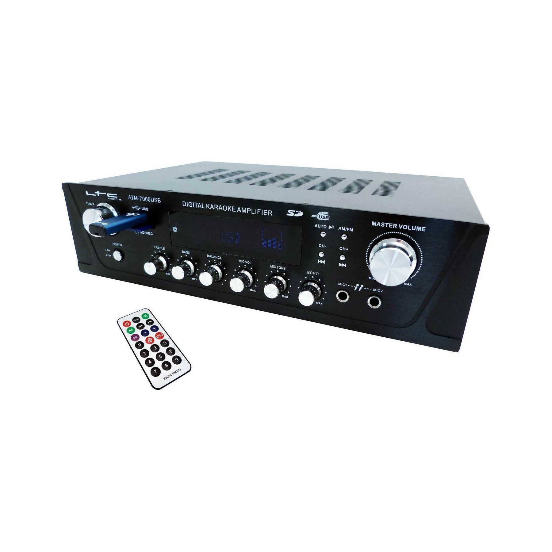 Pack sono LTC ATM-7000USB 2x50w USB/SD/KARAOKE