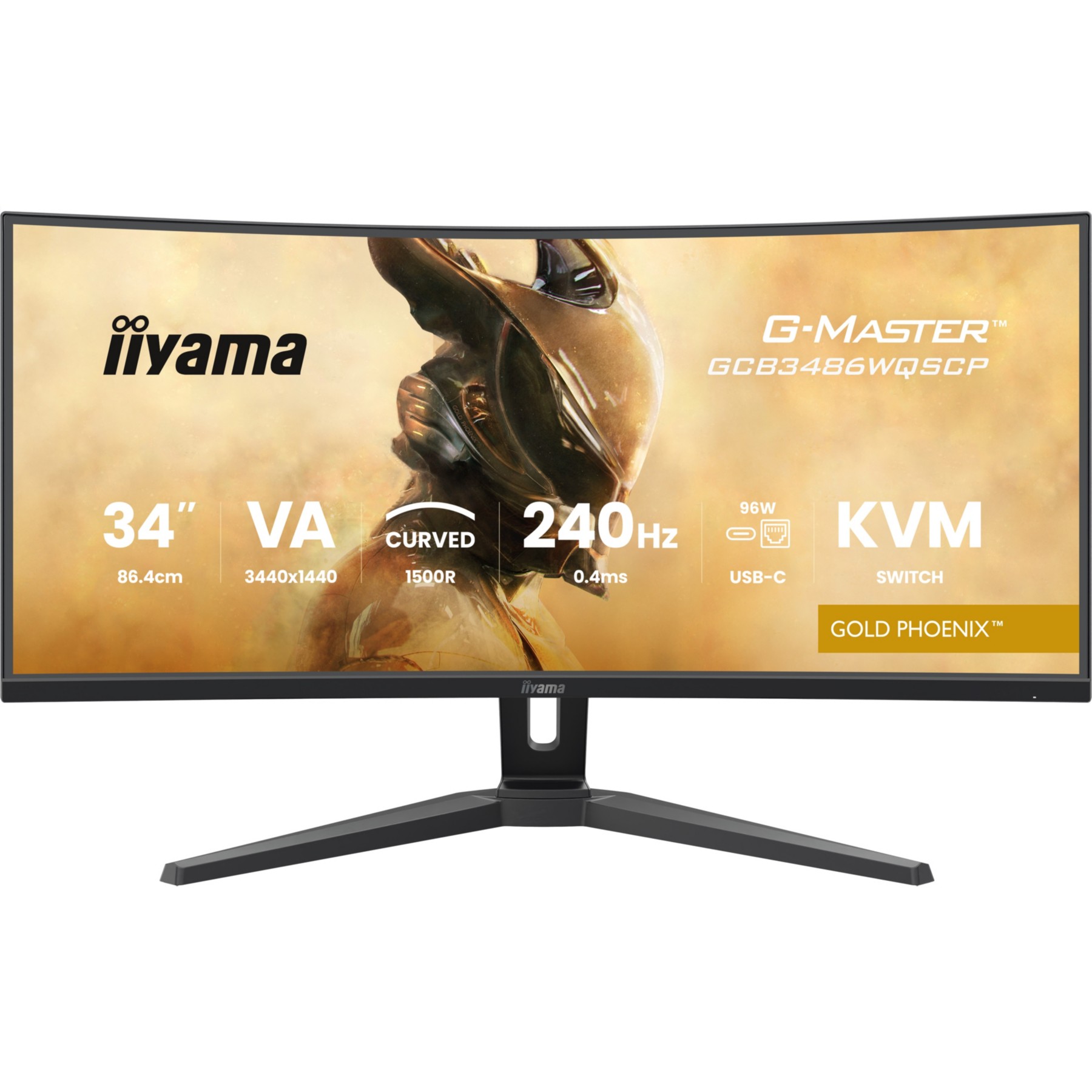 Ecran PC Gamer IIYAMA G-MASTER GCB3486WQSCP-B1 34'' VA