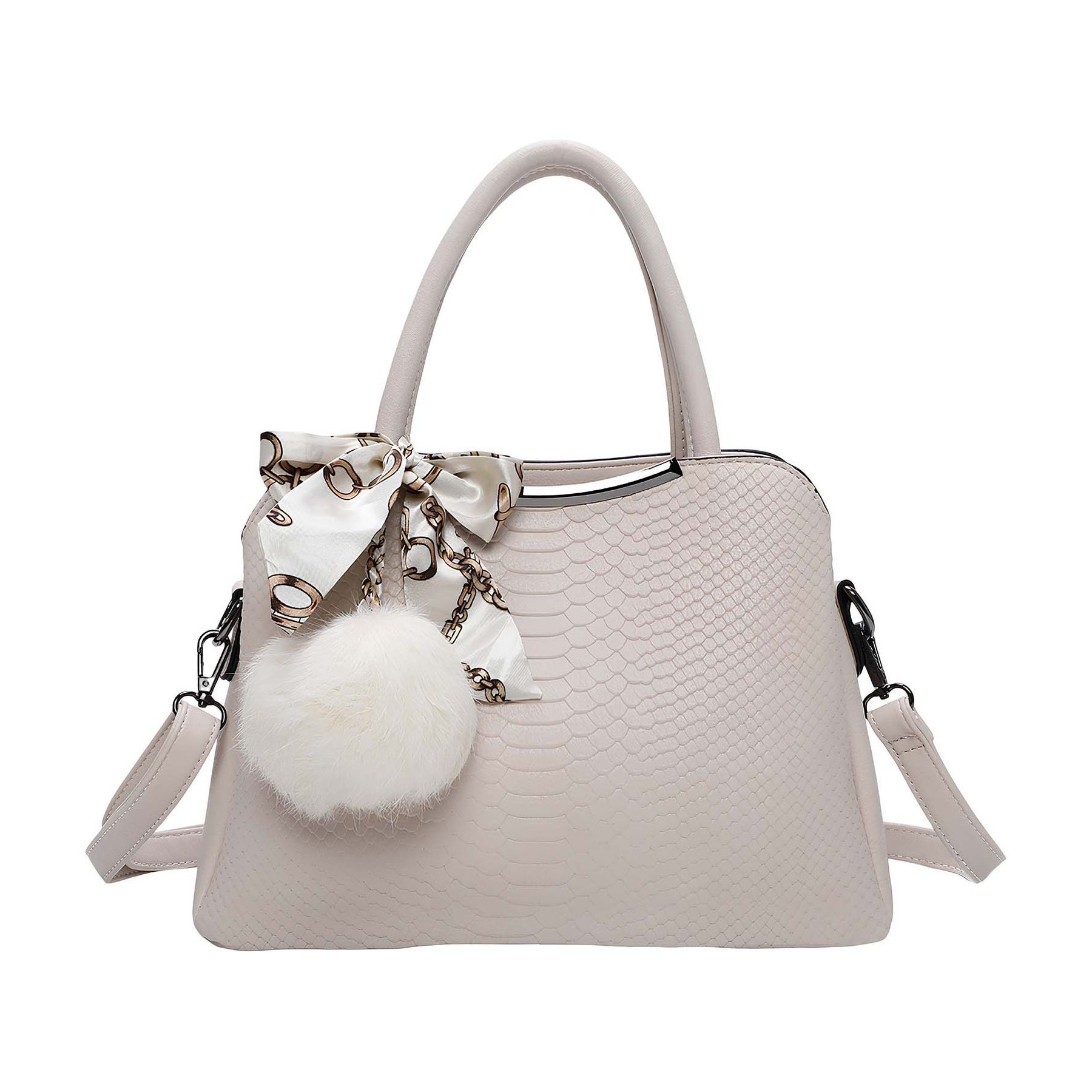 Sac bandoulière GALLANTRY pour Femme Effet Serpent avec Foulard