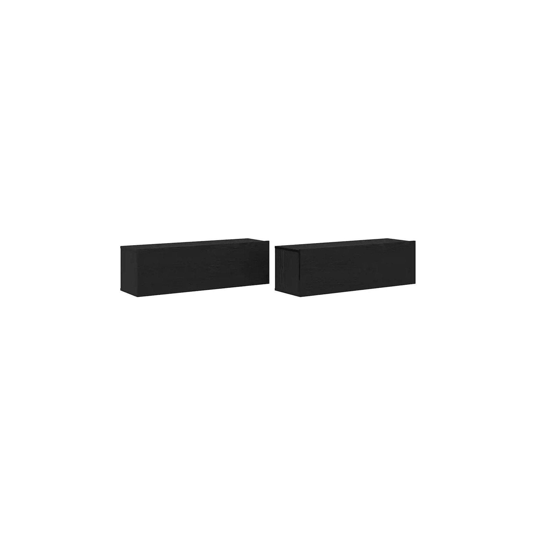 Meuble TV HELLOSHOP26 Lot de 2 meubles TV muraux modernes 100
