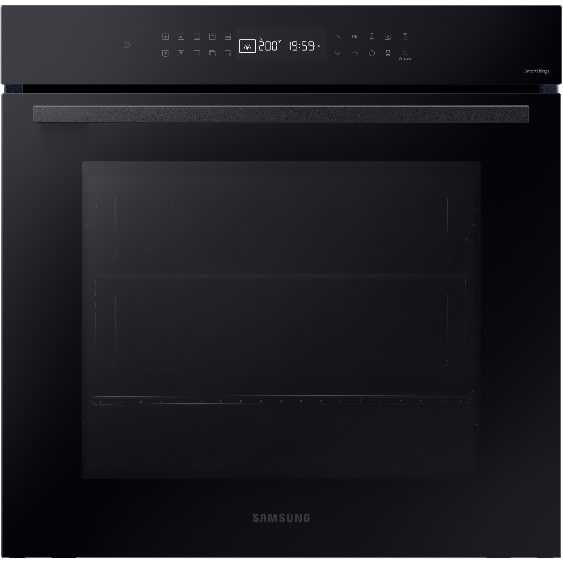 Four encastrable SAMSUNG NV7B4030YCK - Pyrolyse - Chaleur pulsée - Porte froide - Rails télescopiques