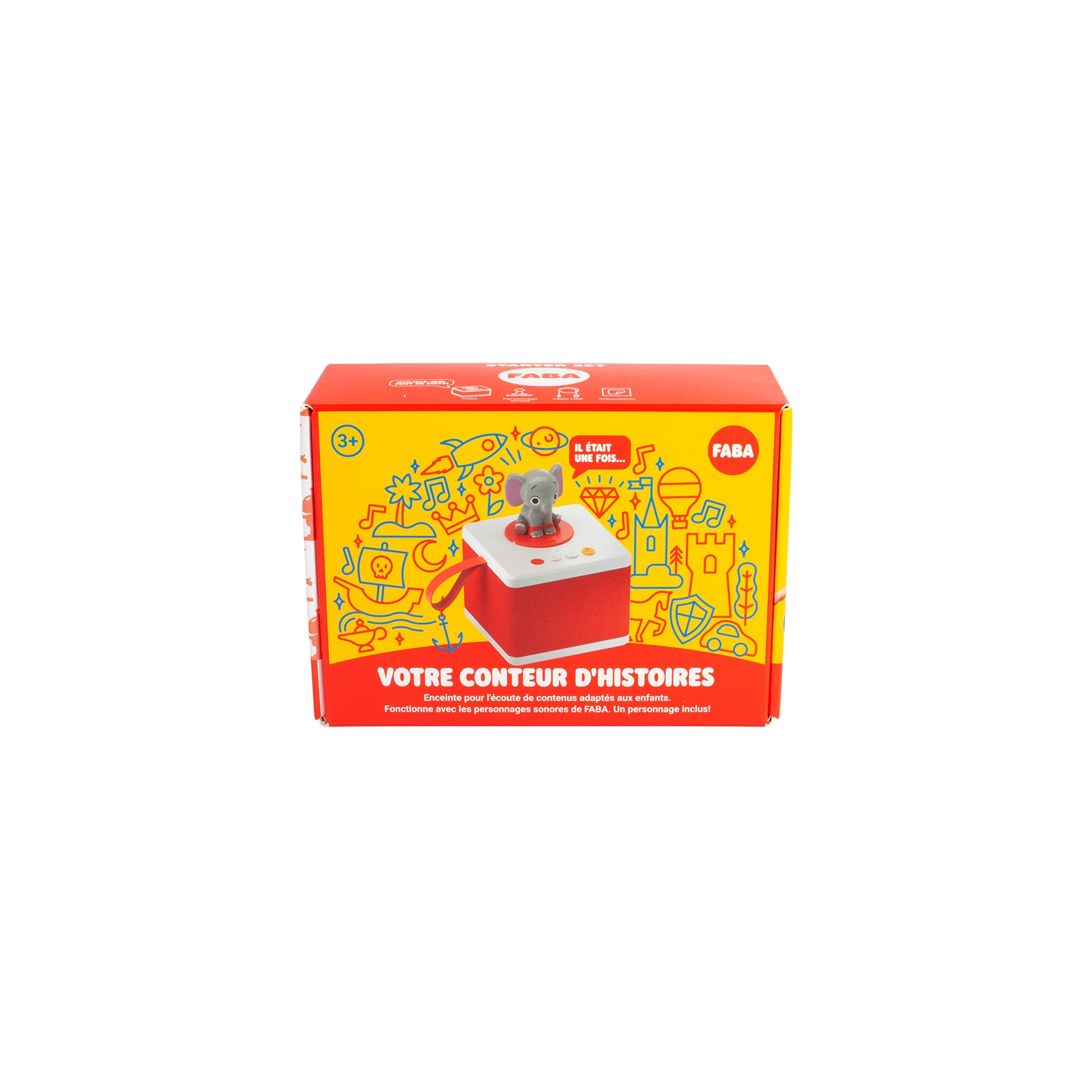 Boîte à histoires FABA Conteuse enfant Starter set Blanc