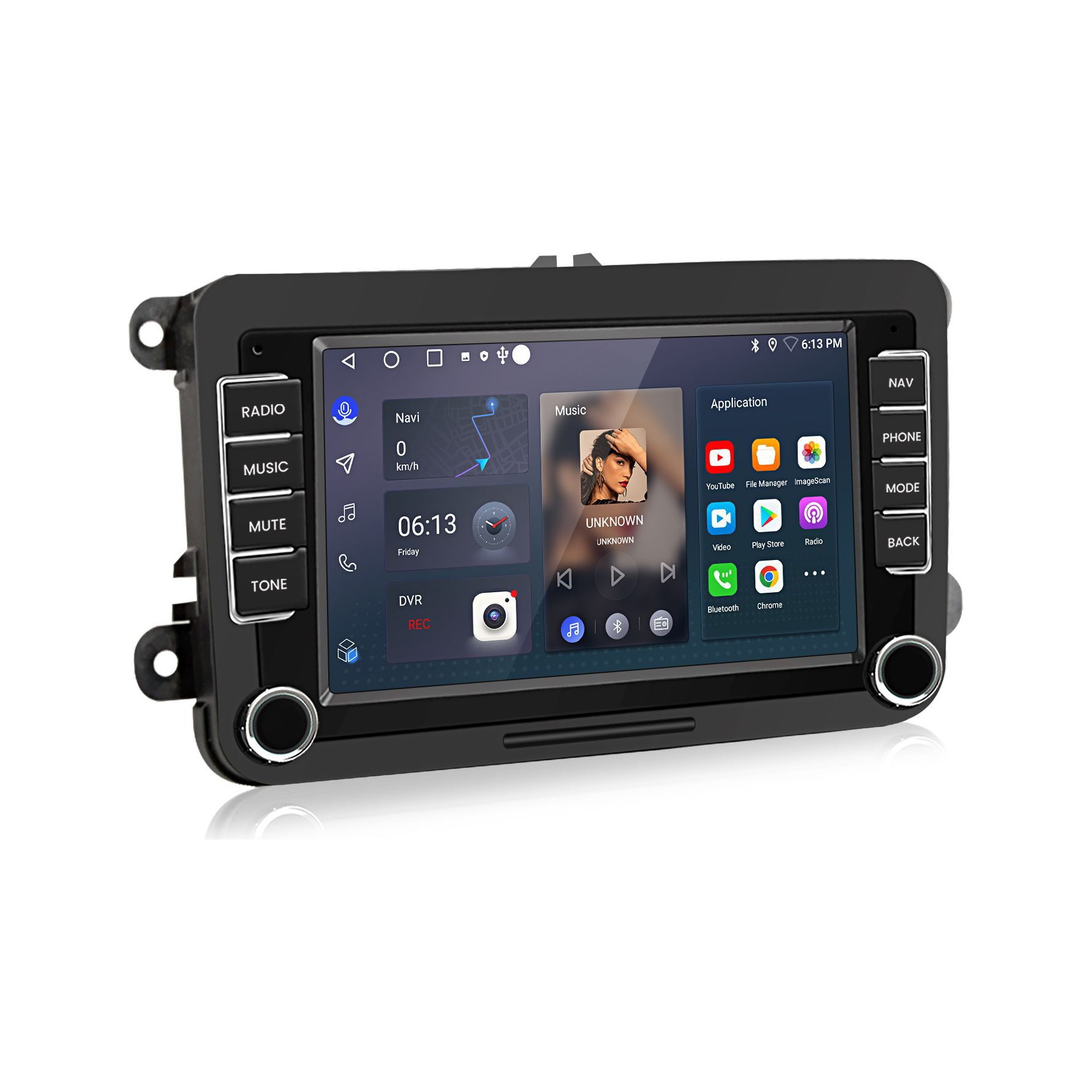 Autoradio connecté JUNSUN pour VW Golf 5 6 Passat Polo 6R Carplay