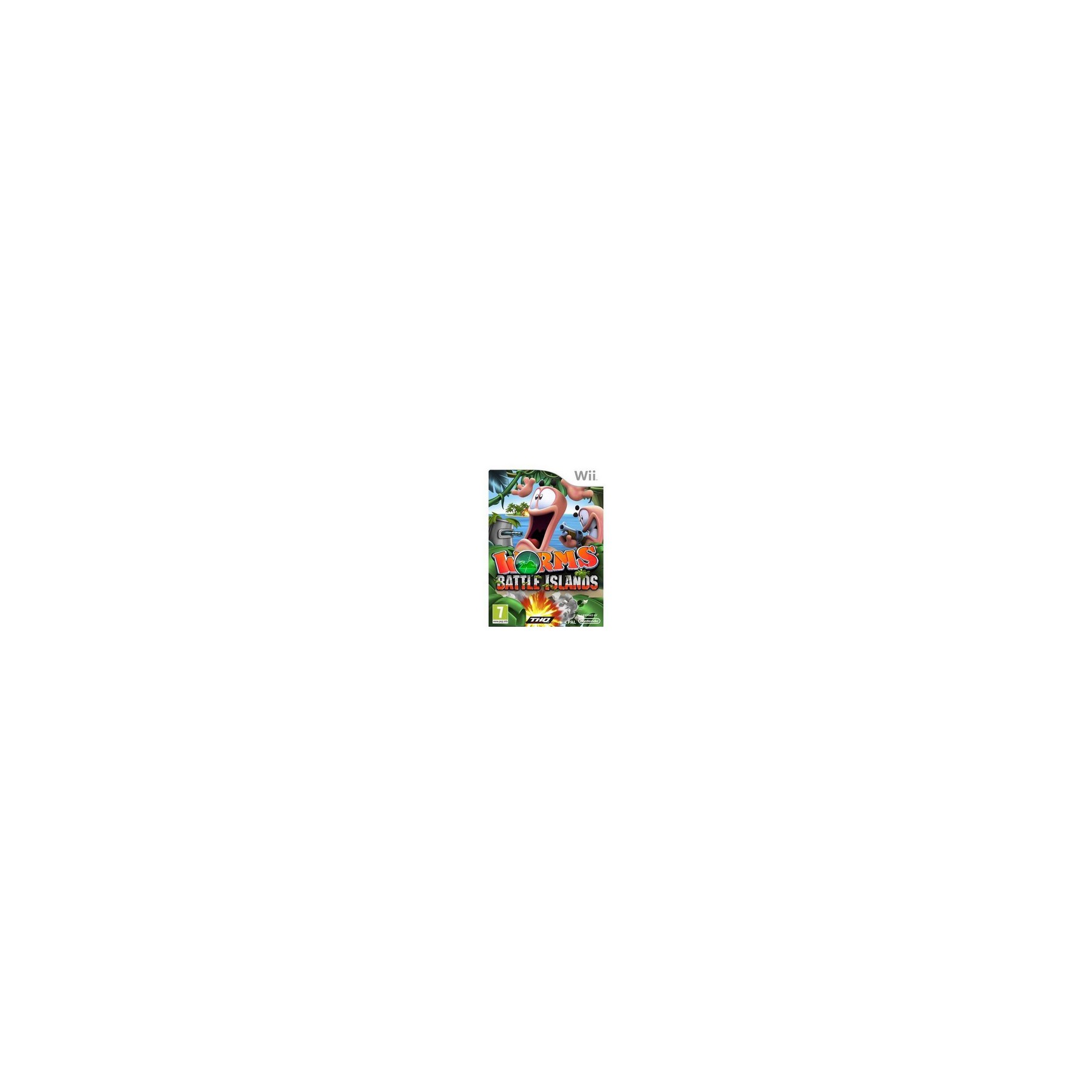 Jeu Wii THQ Worms Battle Island