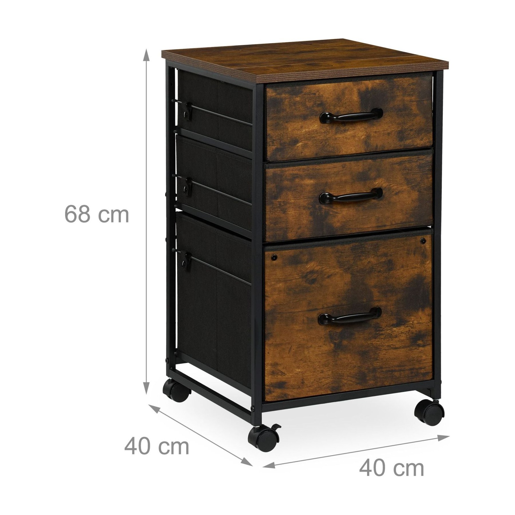 Armoire HELLOSHOP26 Caisson de bureau à roulettes rangement