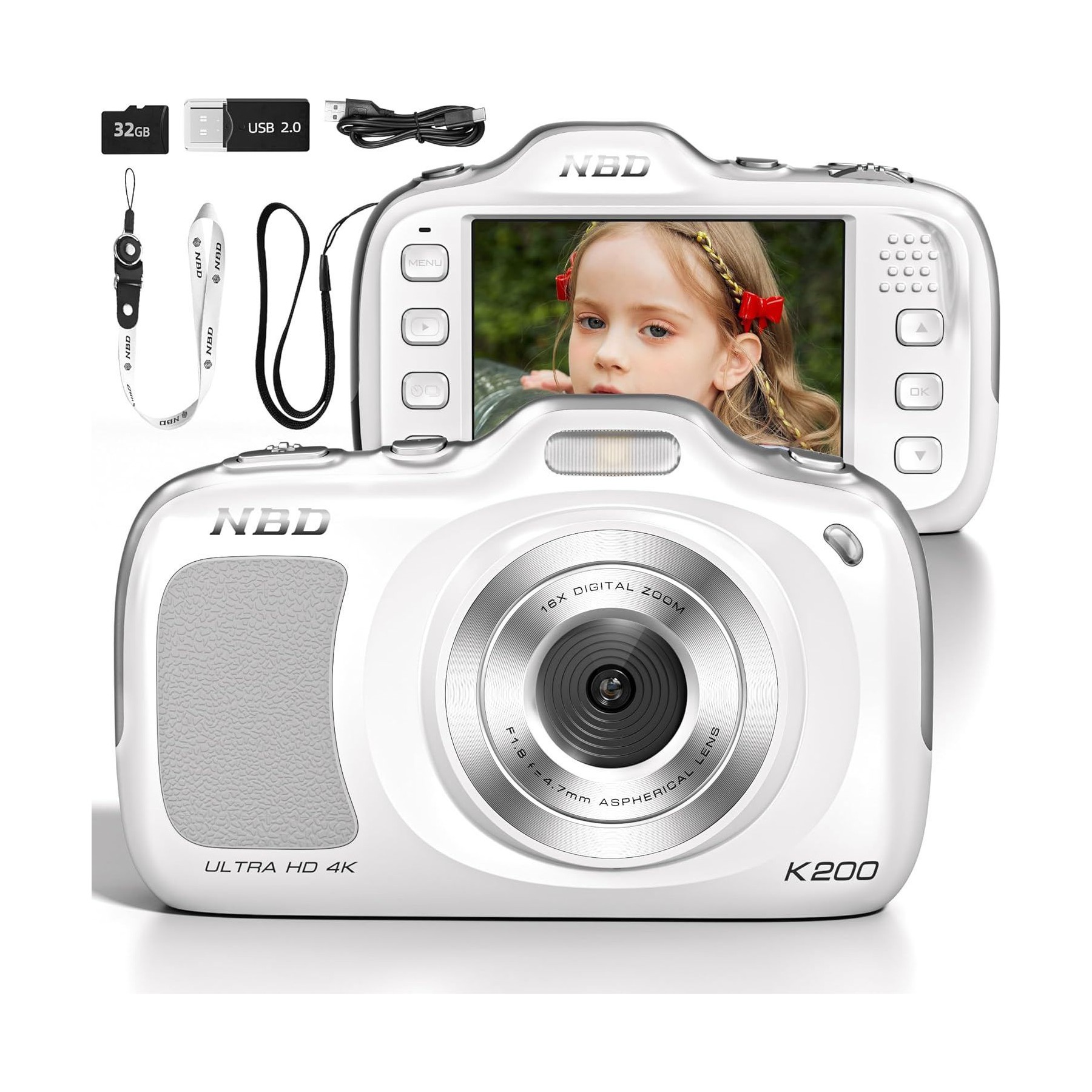 Appareil photo Hybride NBD TECHPRO-K200-Silver