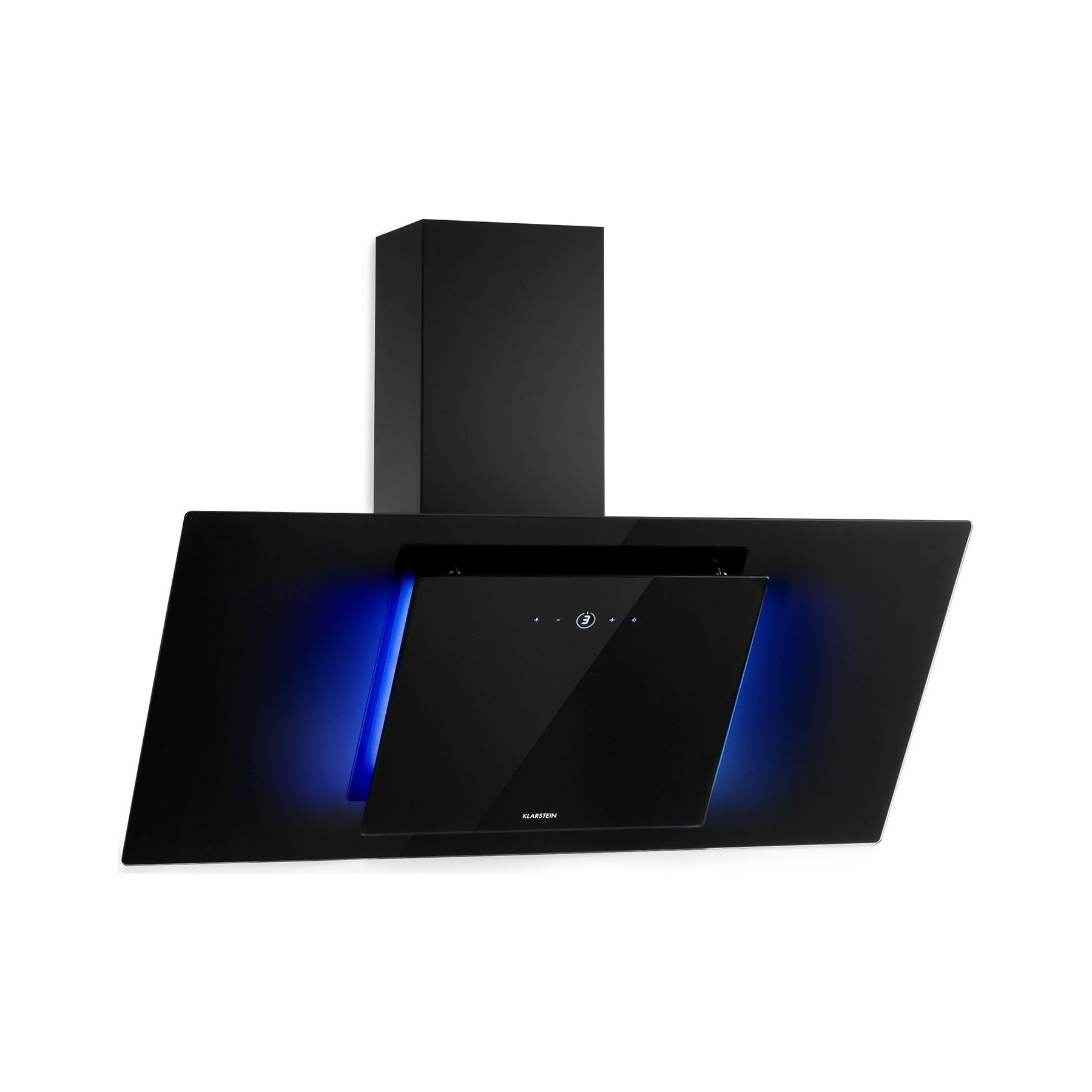 Hotte décorative murale inclinée KLARSTEIN Eleonora 90 cm 420 m³/h CEE A++ noir