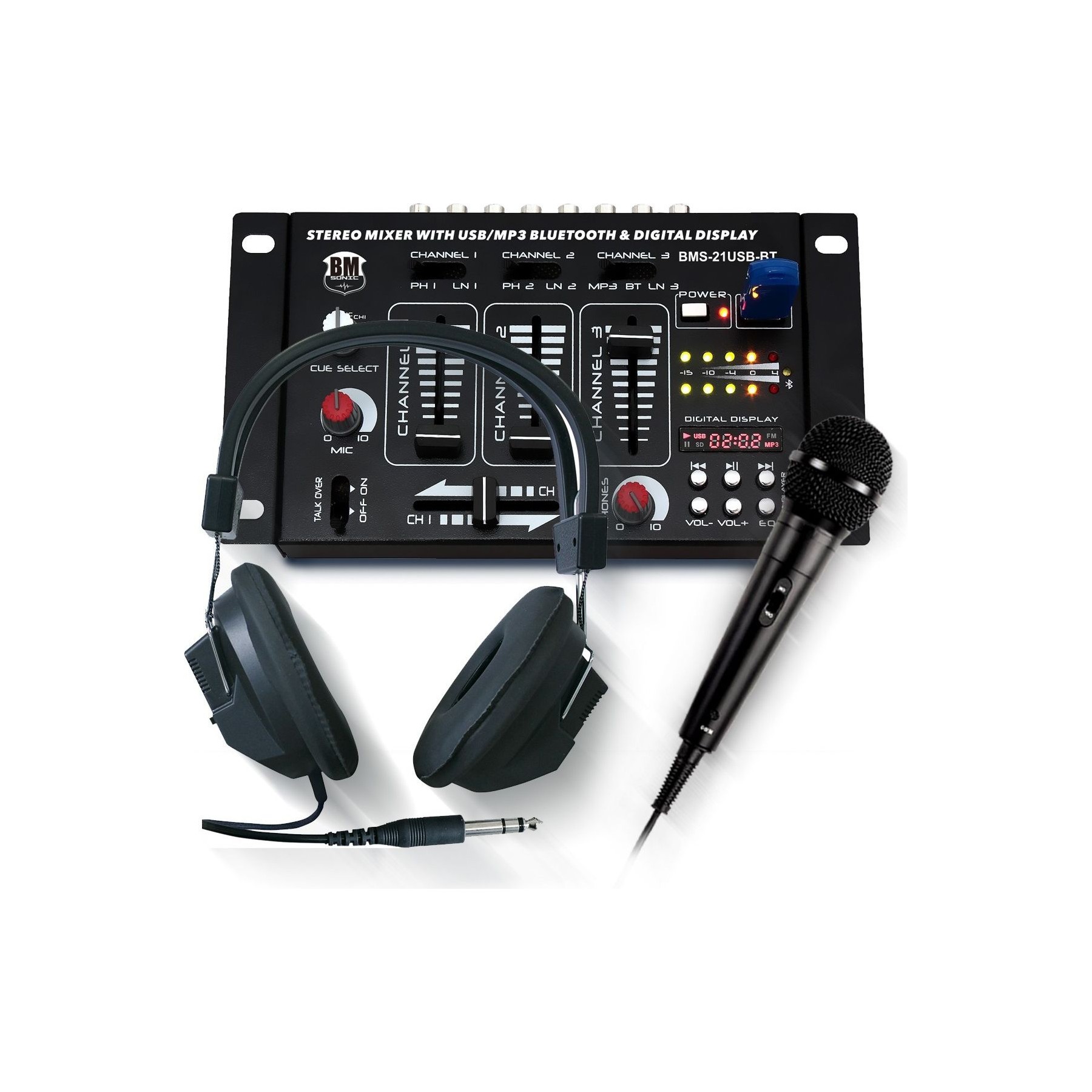 Table de mixage BM SONIC Table de mixage Sono DJ BM SONIC BMS-21U