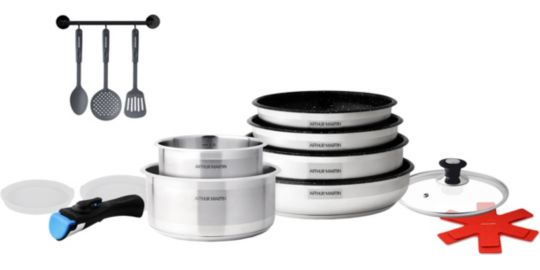 Batterie de cuisine ARTHUR MARTIN 15 pièces AM1526CR
