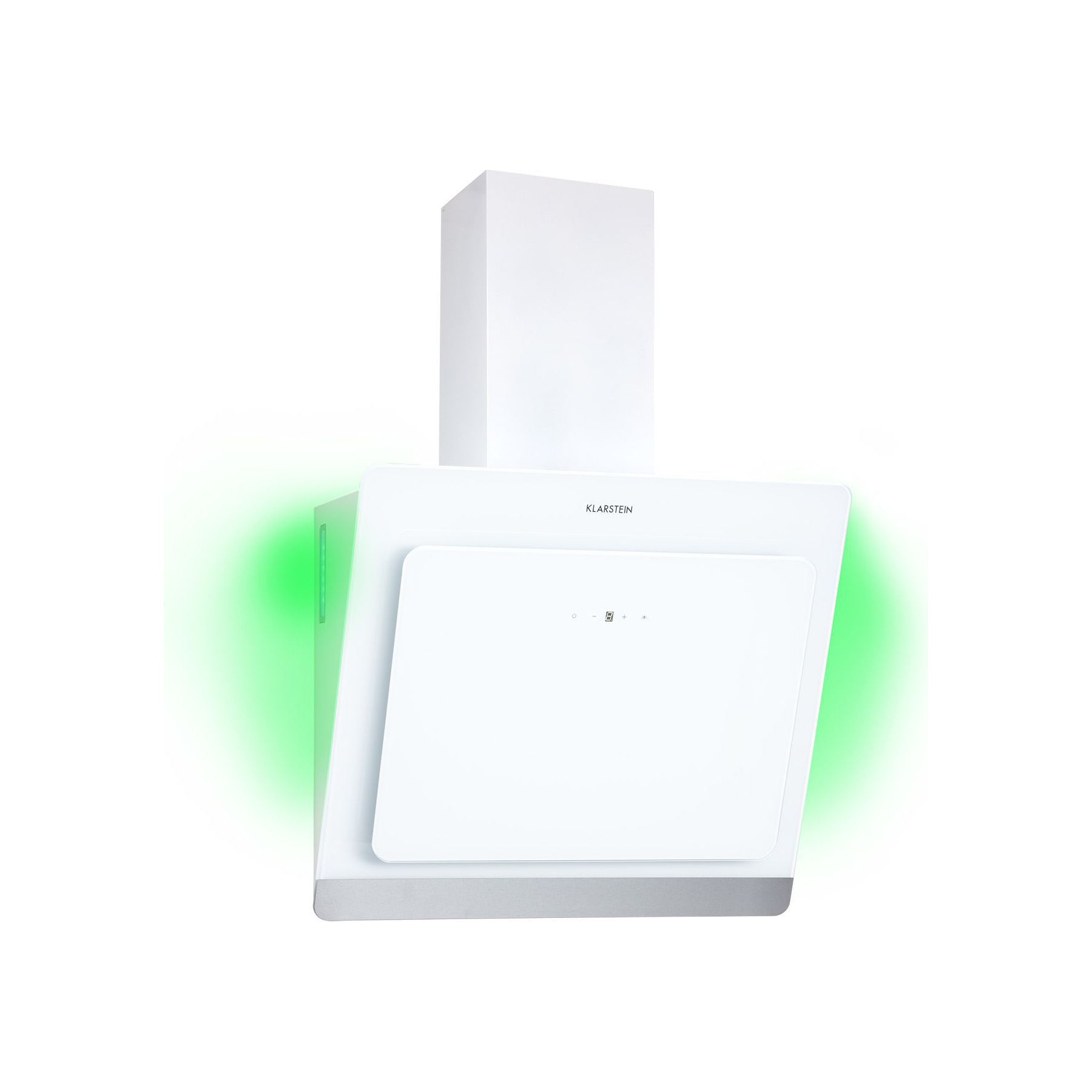 Hotte décorative murale inclinée KLARSTEIN Aurora Eco 550m³/h 60cm CEE A+ LED blanc