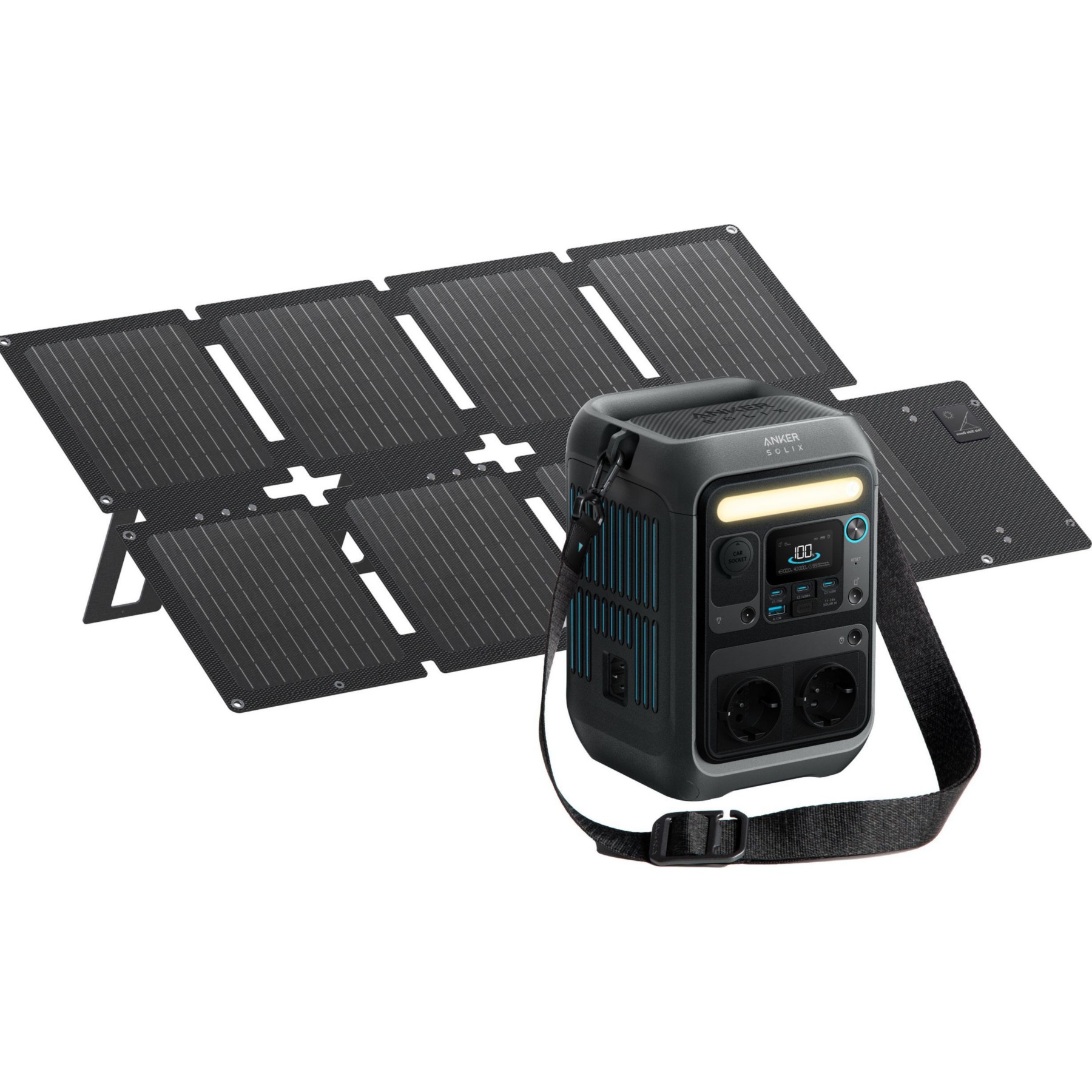 Batterie nomade ANKER SOLIX KIT C300X AC+PS60