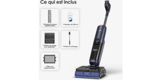 Aspirateur laveur TINECO Floor One S7 Max Pro Bleu