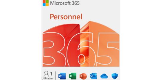 Logiciel de bureautique MICROSOFT 365 Personnel 12 mois 2025