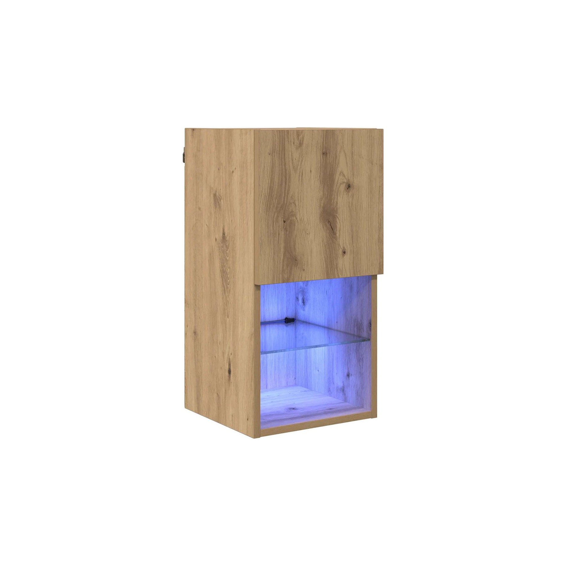 Meuble TV HELLOSHOP26 Meuble TV mural moderne 30,5 x 30 x 60 c