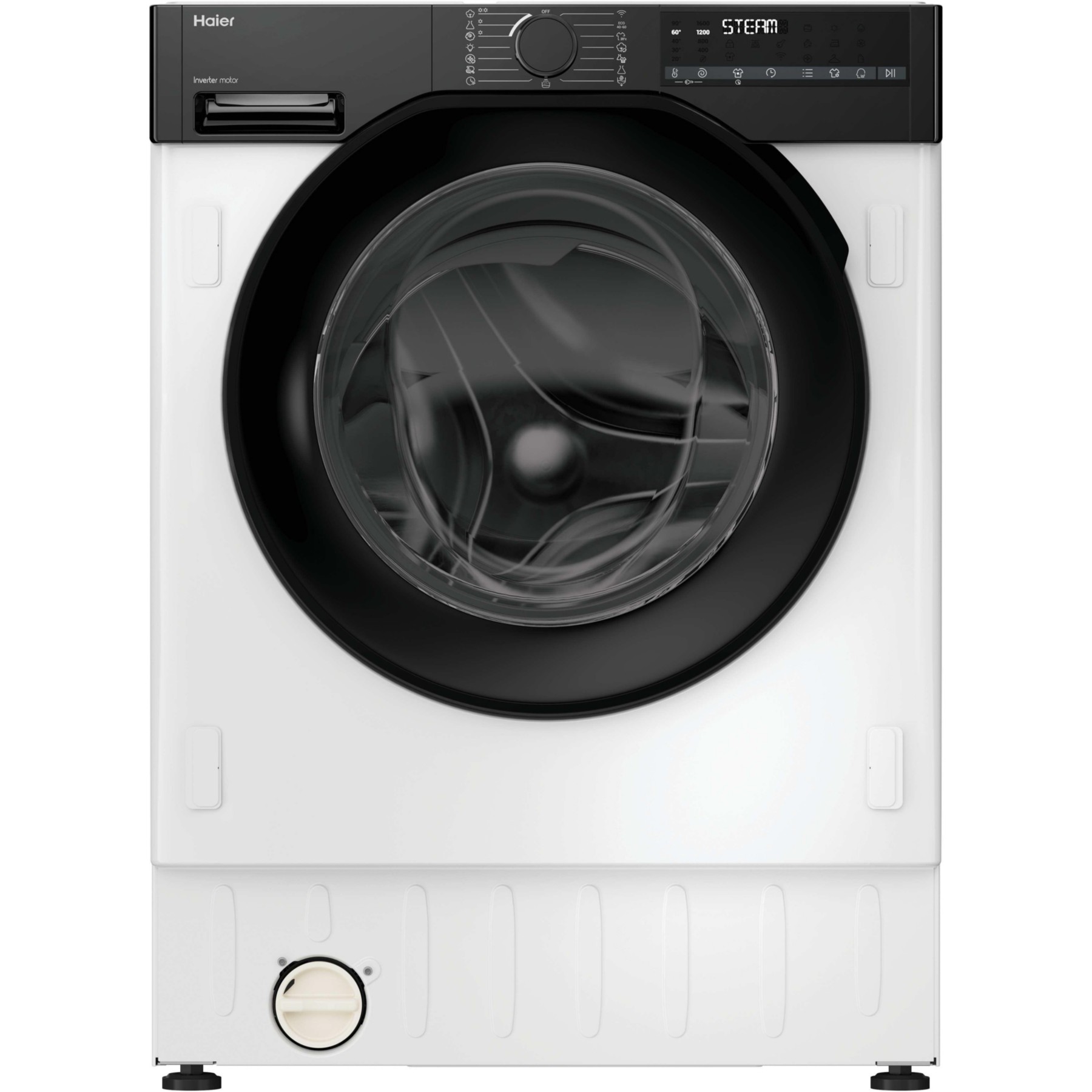 Lave linge séchant hublot encastrable HAIER BHA6SD696M6DB9-S - 9/6 kg - 1600 tr/min - Classe D - Moteur induction - Autodosage - Connecté